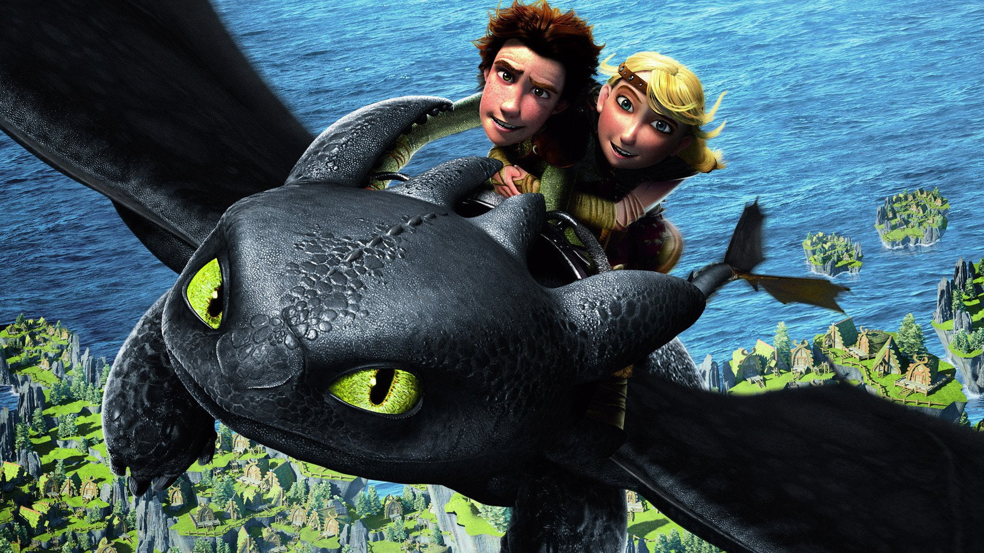 Movie, couple - relationship, adult, young adult, men, togetherness, young women, two people, lifestyles, 1080P, looking at camera, women, Toothless (How to Train Your Dragon), HD Wallpaper