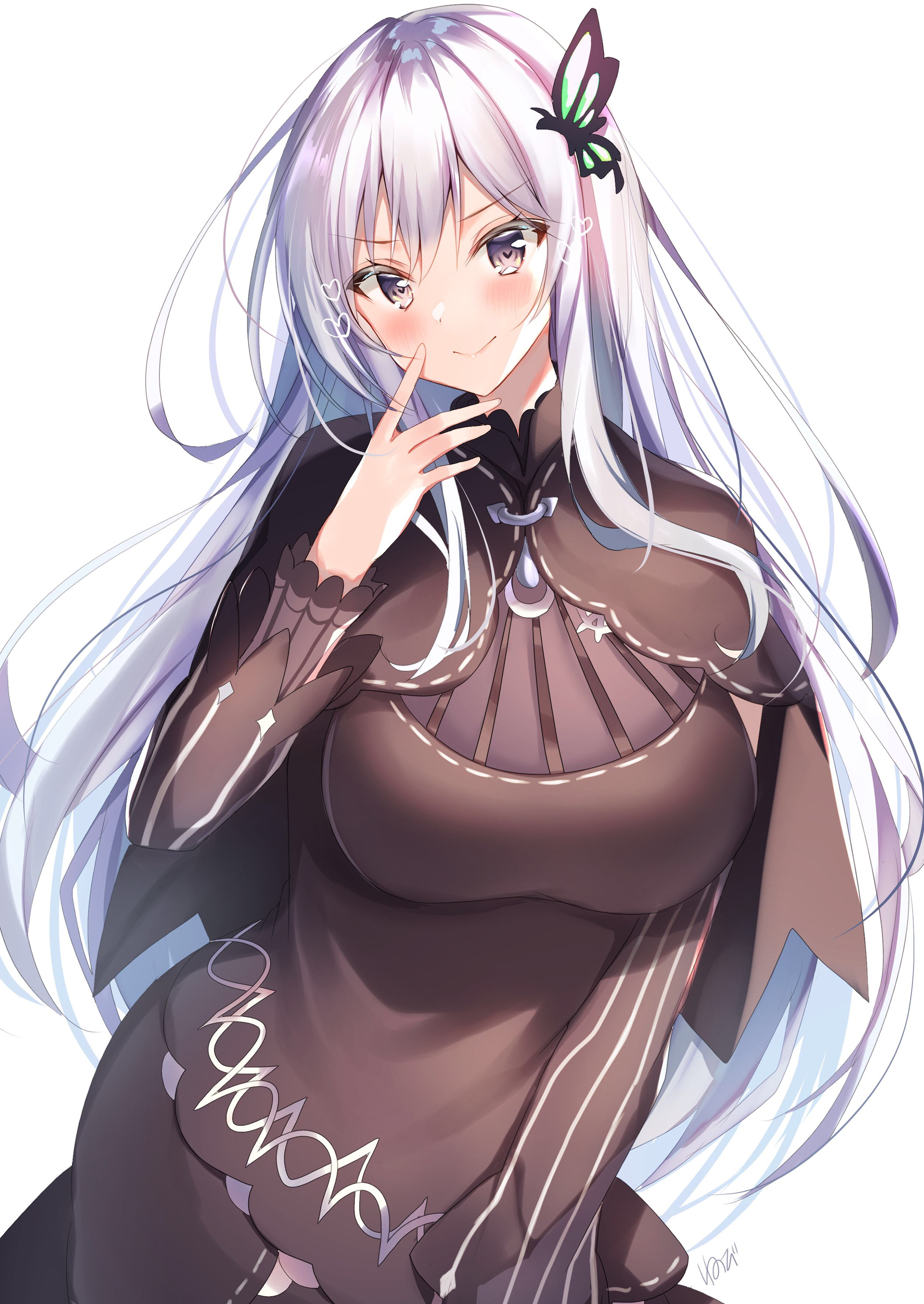 Re:Zero Kara Hajimeru Isekai Seikatsu, Echidna (Re:Zero Kara Hajimeru Isekai Seikatsu), Nenobi, anime girls, 2K, Phone HD Wallpaper