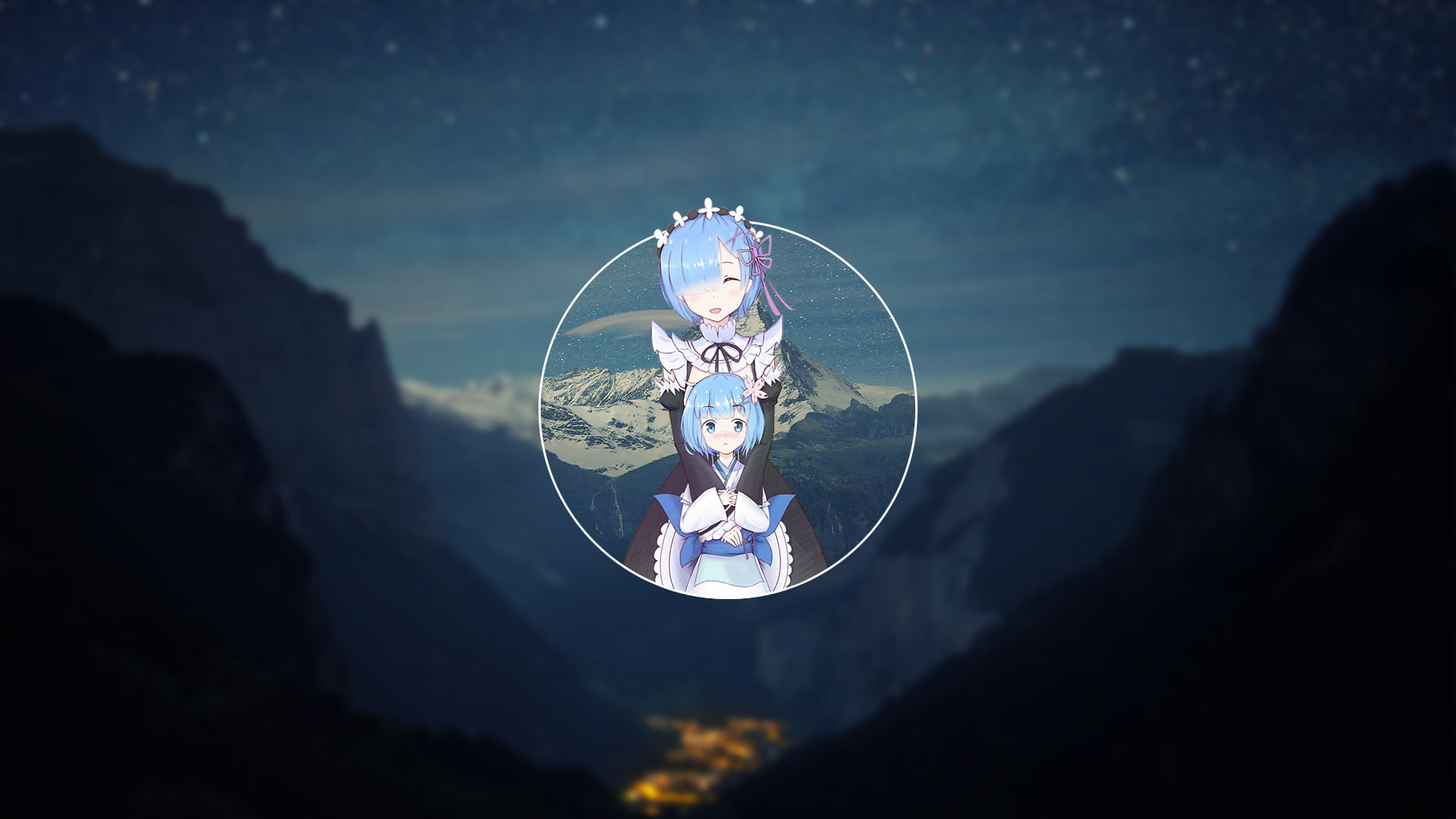 anime girls, Rem (Re: Zero), 1080P, blurred, Re:Zero Kara Hajimeru Isekai Seikatsu, anime, HD Wallpaper