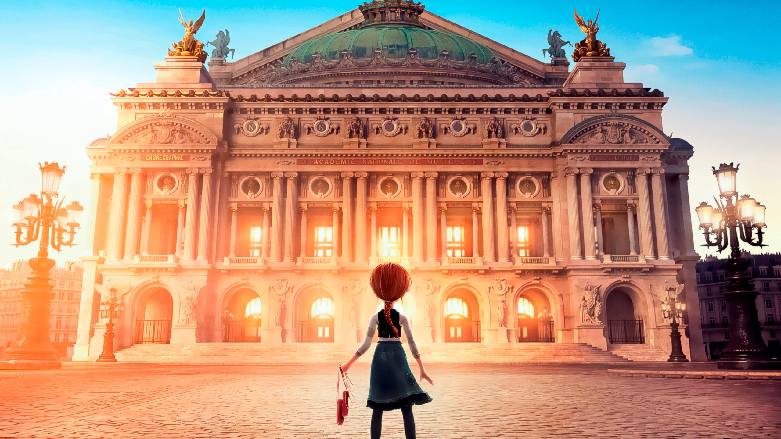 2K, Animation, Ballerina, Grand Opera house, HD Wallpaper