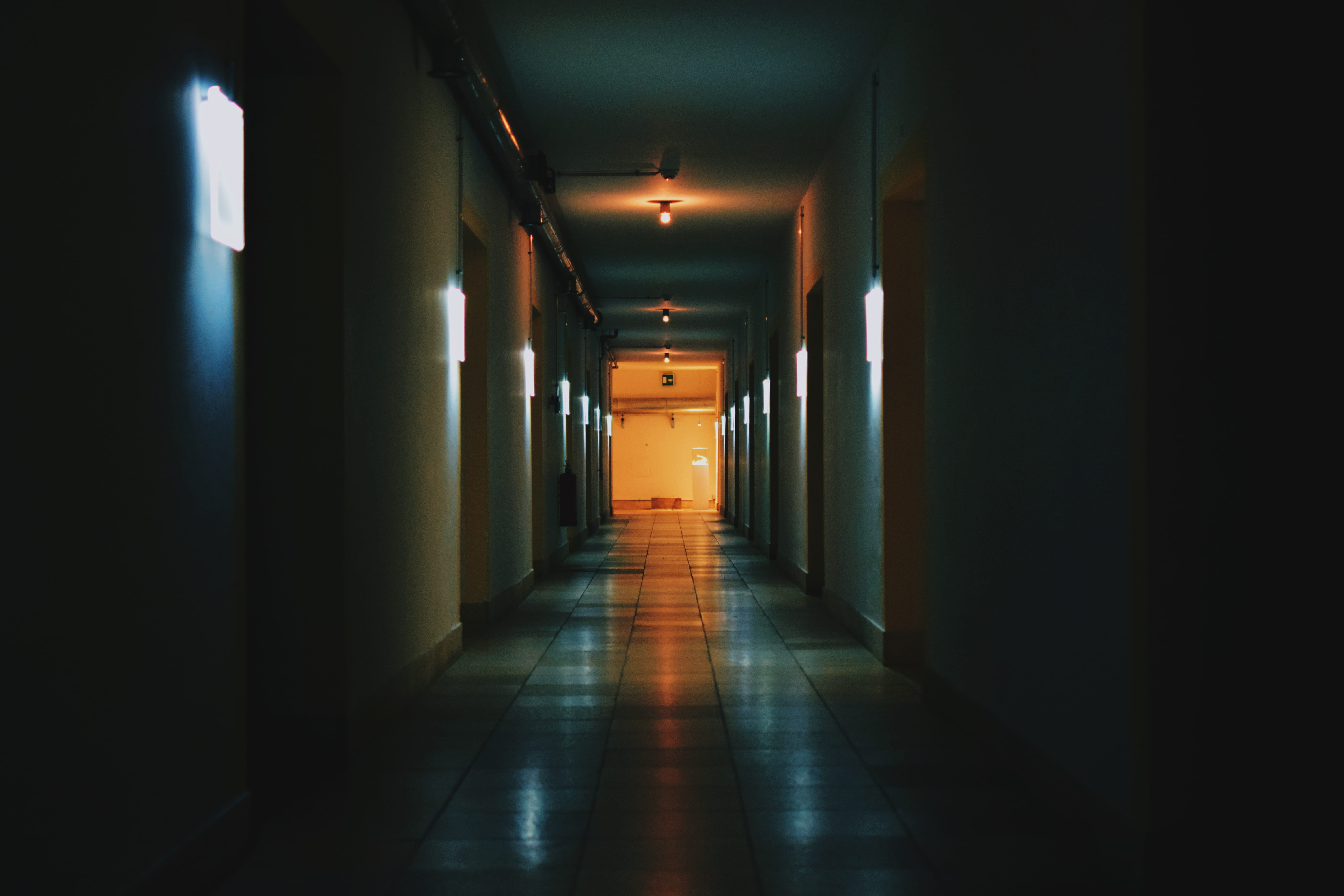 built structure, lights, urban, light fixture, tiled floor, pillar, street, direction, the way forward, haus der kunst, 5K, indoors, münchen, illuminated, HD Wallpaper
