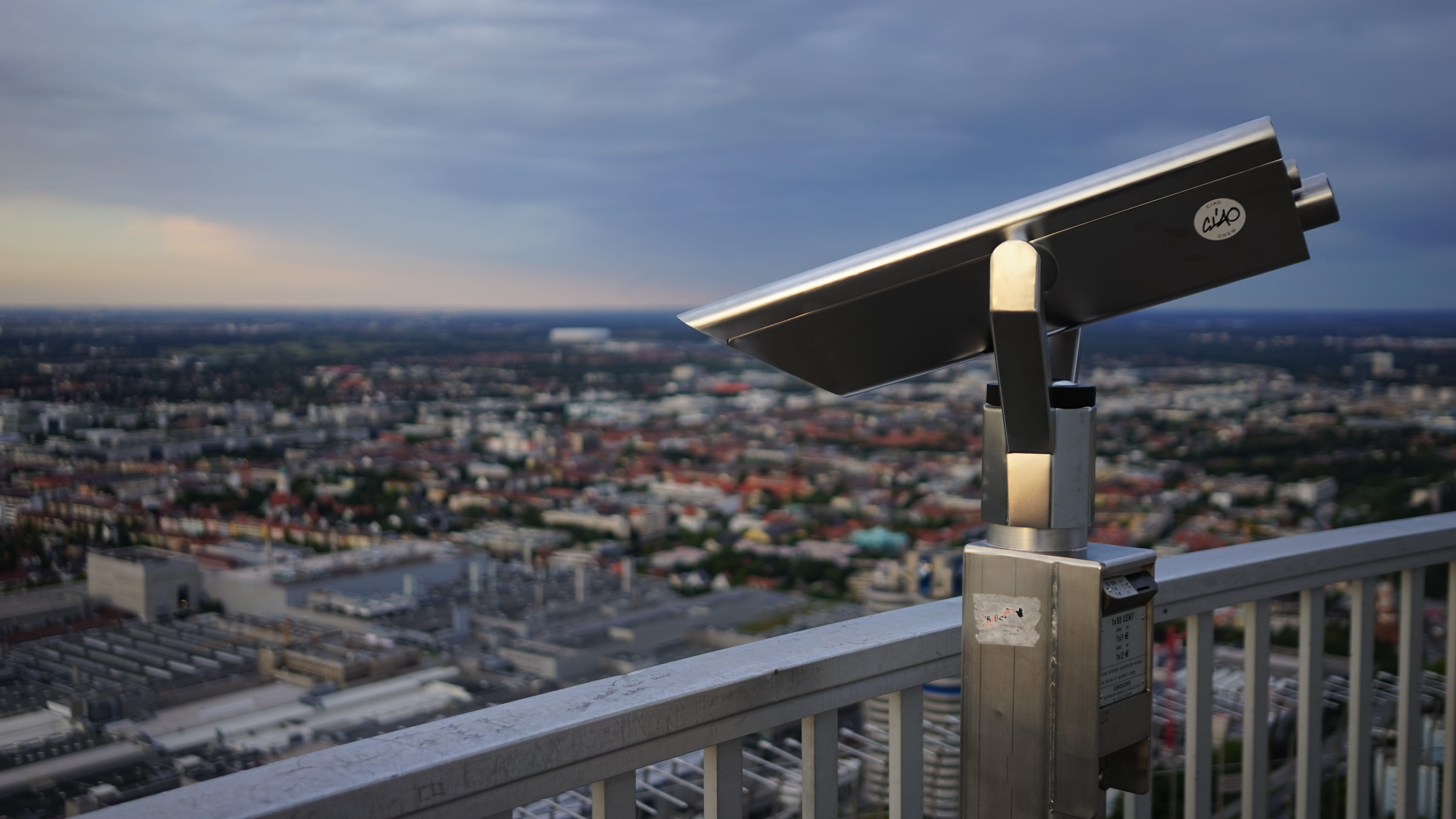 roof, münchen, focus on foreground, cloud - sky, nature, city, crowded, crowd, high angle view, architecture, 5K, olympiaturm, security, germany, building, HD Wallpaper