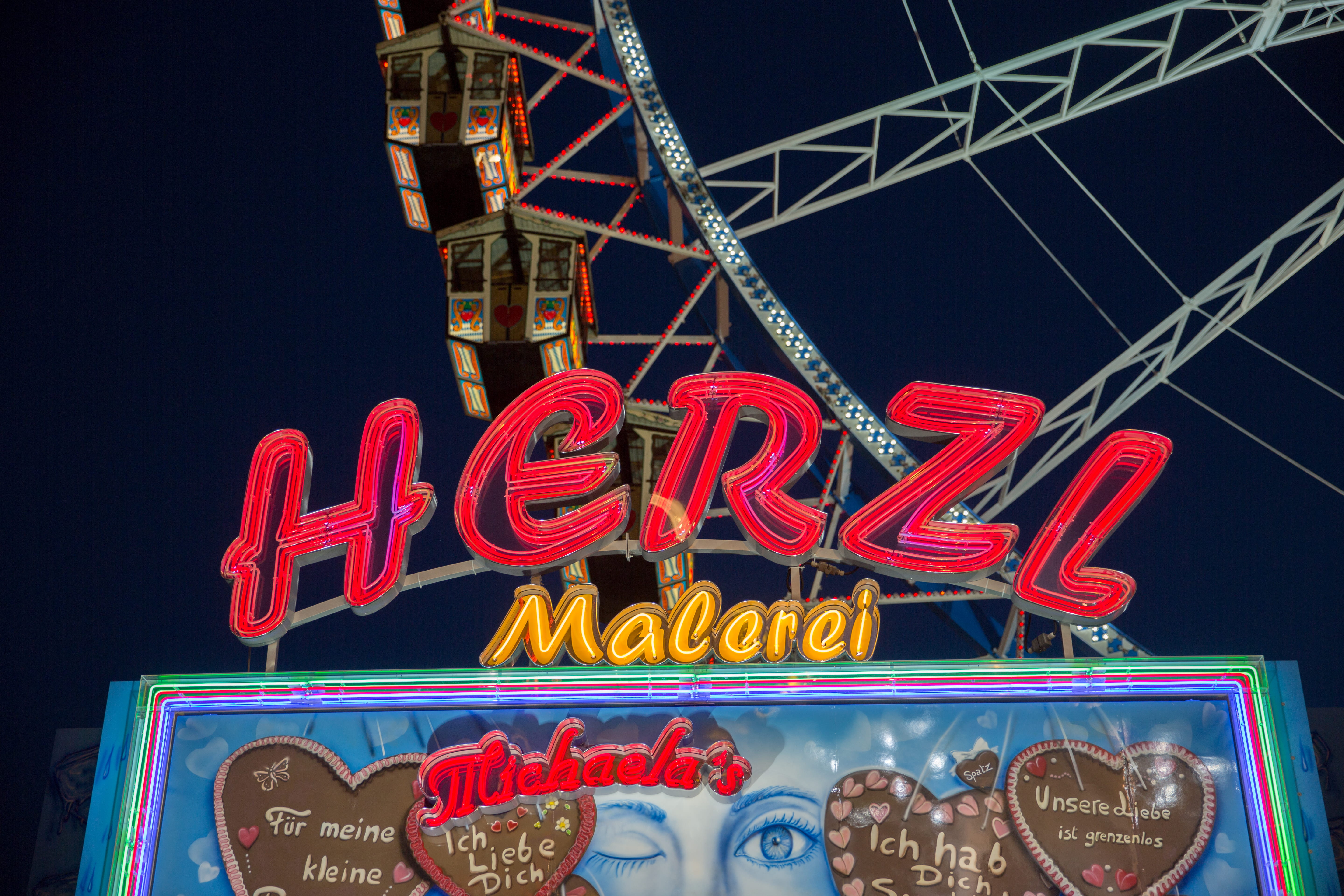 munich, communication, münchen, illuminated, typography, neon, building exterior, arts culture and entertainment, nightlife, commercial sign, lighting equipment, HD Wallpaper