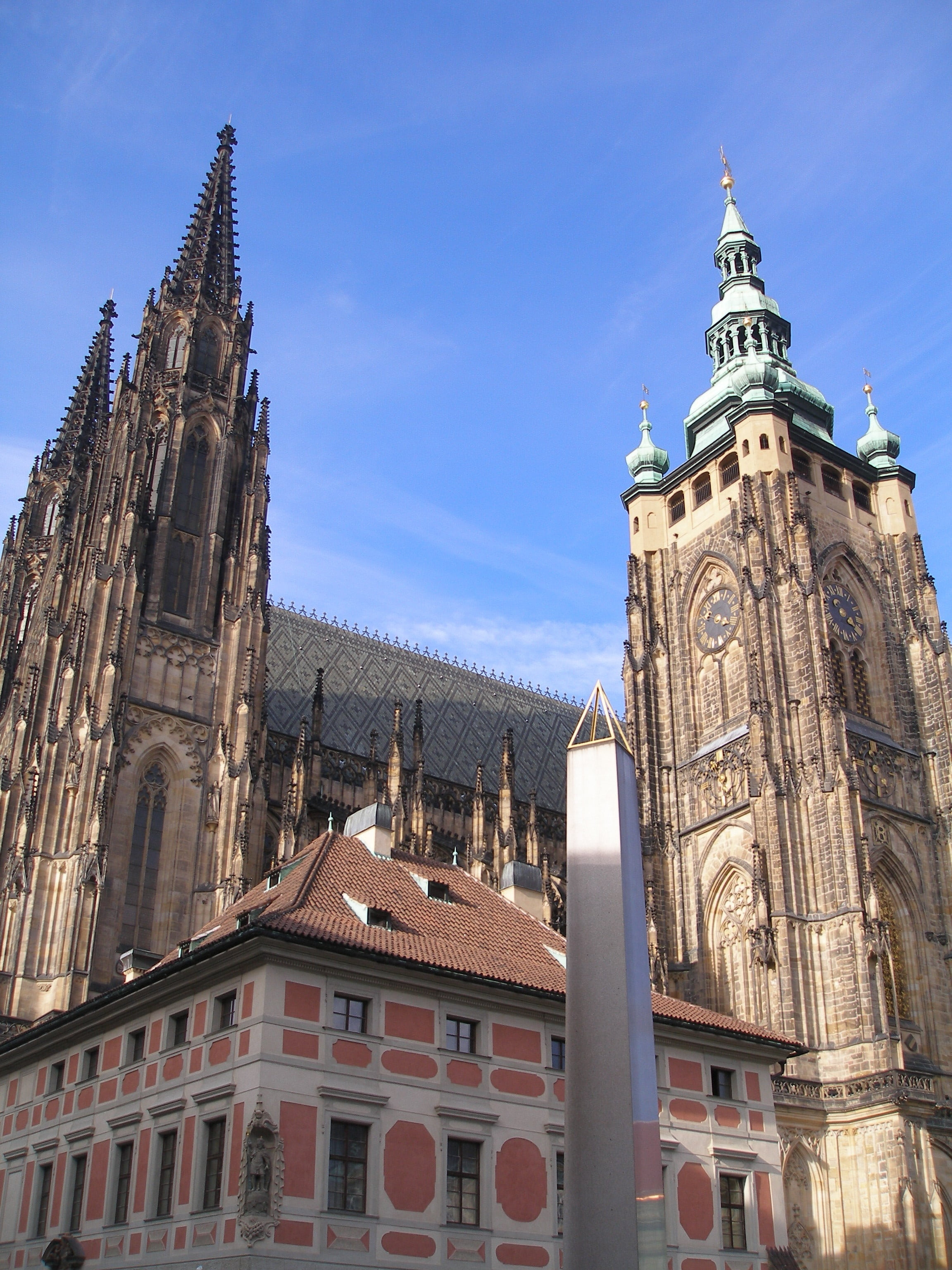 gothic Style, low angle view, nature, building, spirituality, day, clock, church, tourism, no people, history, architecture, building exterior, city, travel destinations, Phone HD Wallpaper