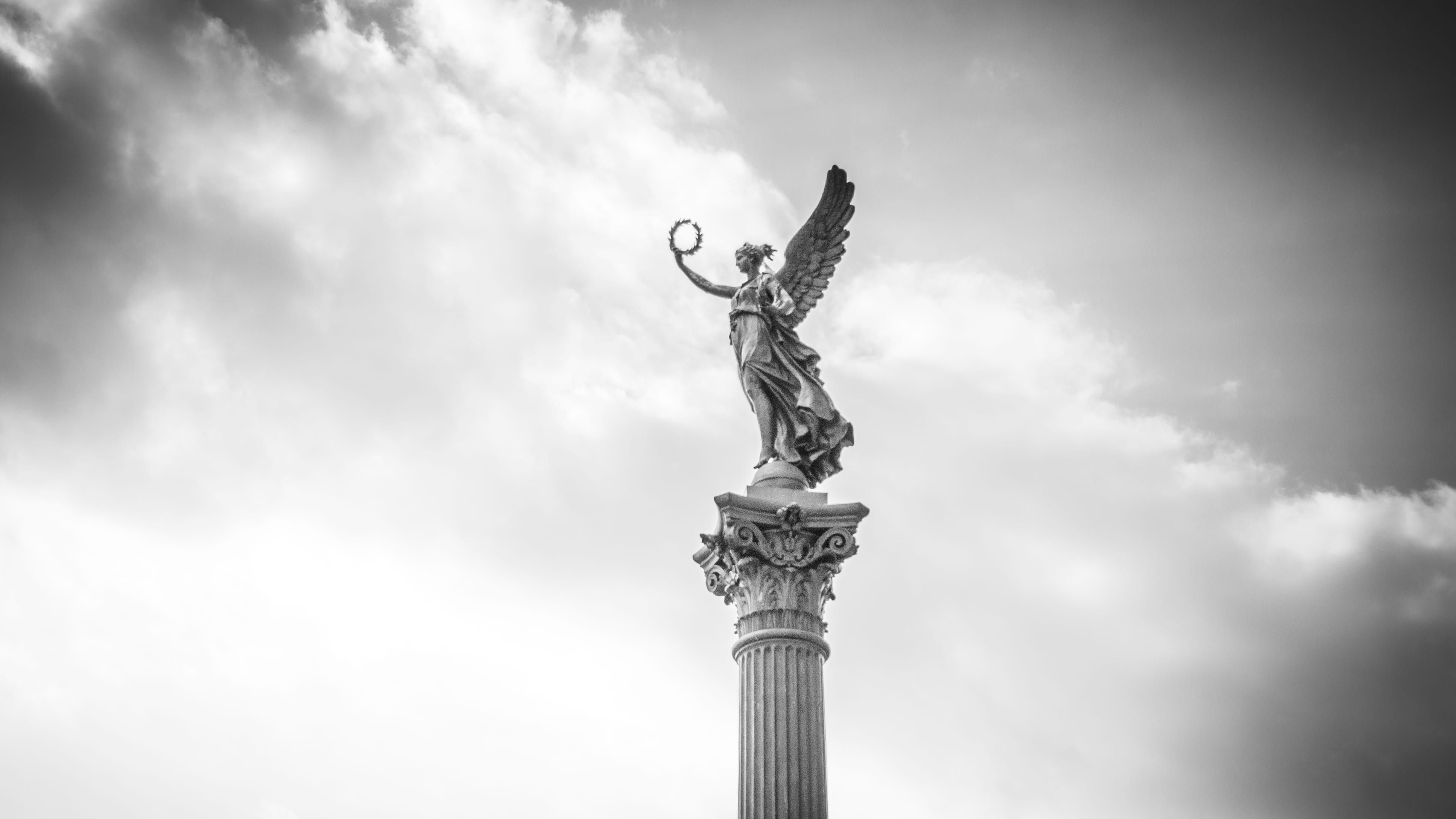 sculpture, architecture, beauty, nature, spirituality, 4K, moments, creativity, heaven, belief, outdoors, religion, low angle view, cloud - sky, art, czechia, HD Wallpaper