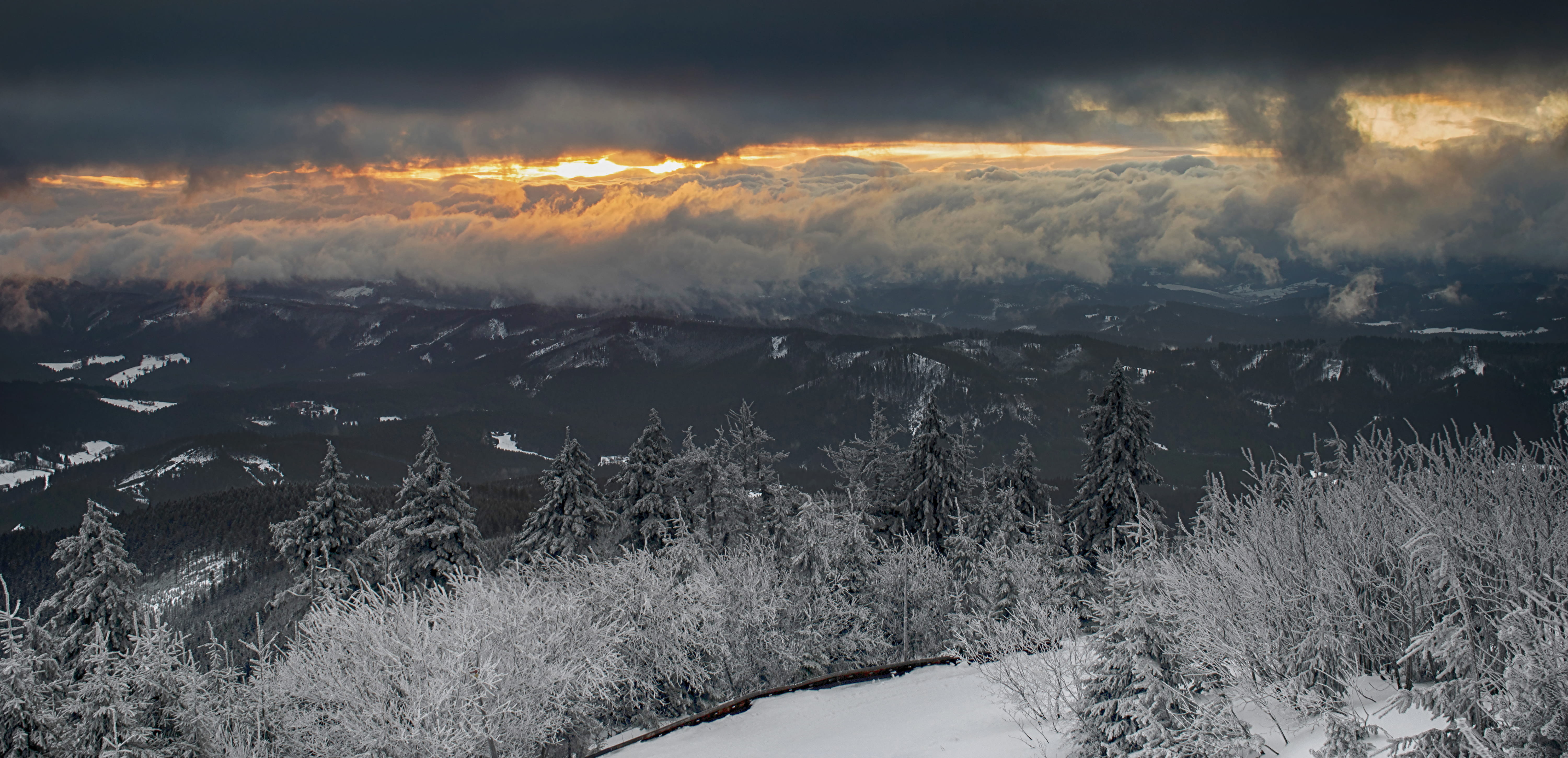 landscape, scenics - nature, cold temperature, tranquil scene, power in nature, snow, land, lysá hora, 5K, cloud - sky, nature, mountains, beauty in nature, HD Wallpaper