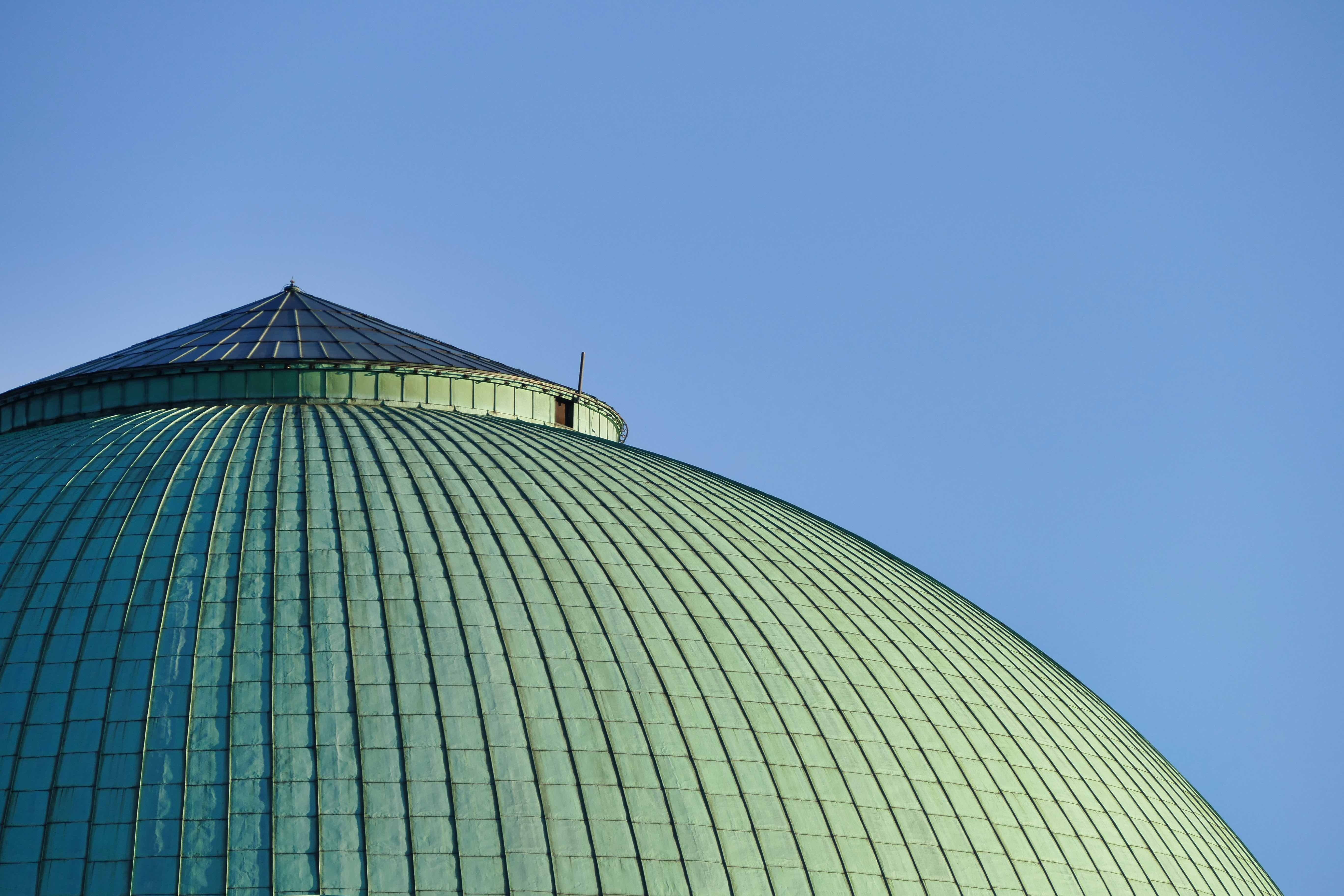 nature, architecture, dome, built structure, building exterior, copy space, city, clear sky, blue, office, sky, hanover, the roof around rotunda, travel, HD Wallpaper