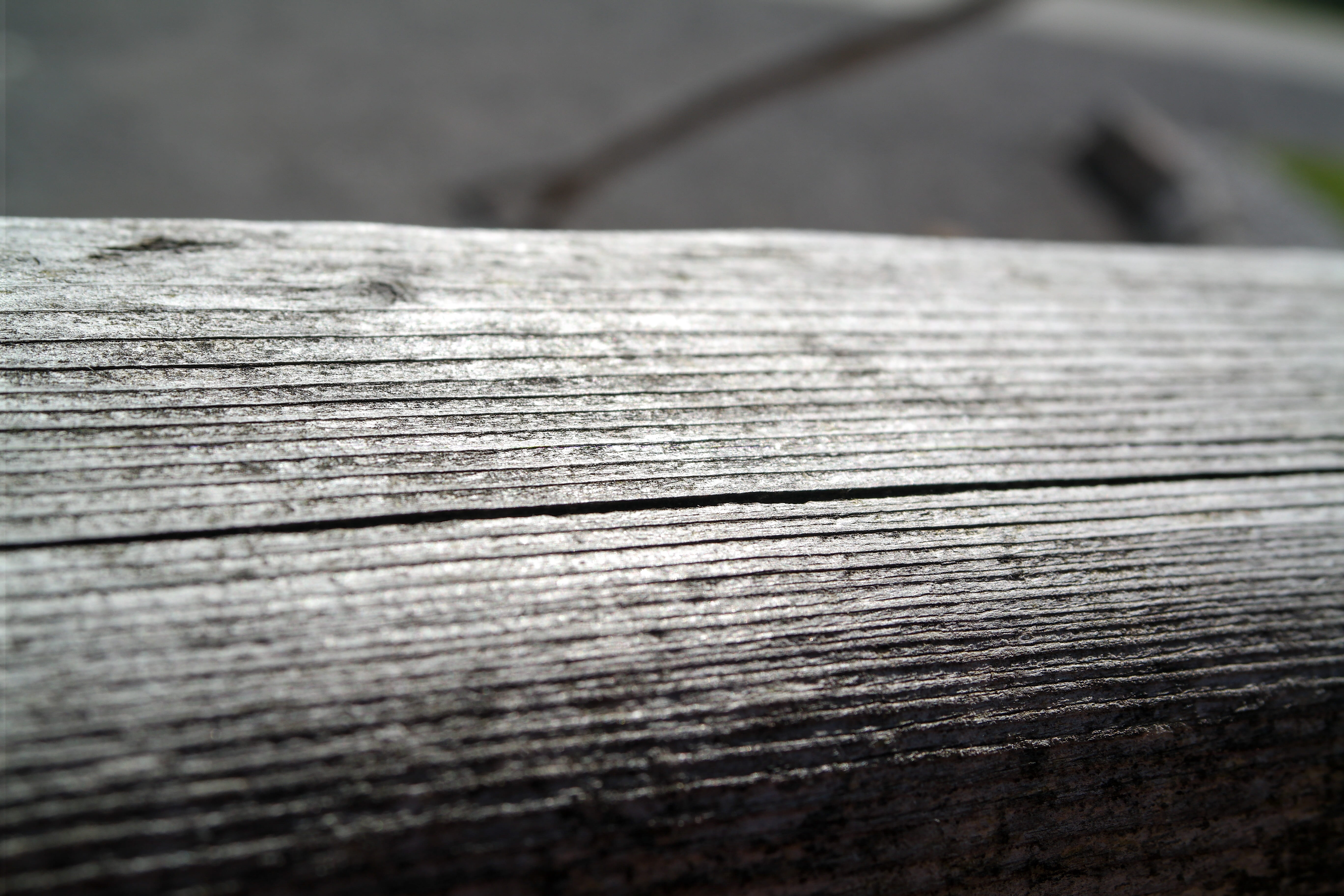 macro, focus on foreground, boardwalk, grooves, nail, footpath, close-up, wood, railing, rough, selective focus, day, surface level, wooden beams, nature, HD Wallpaper