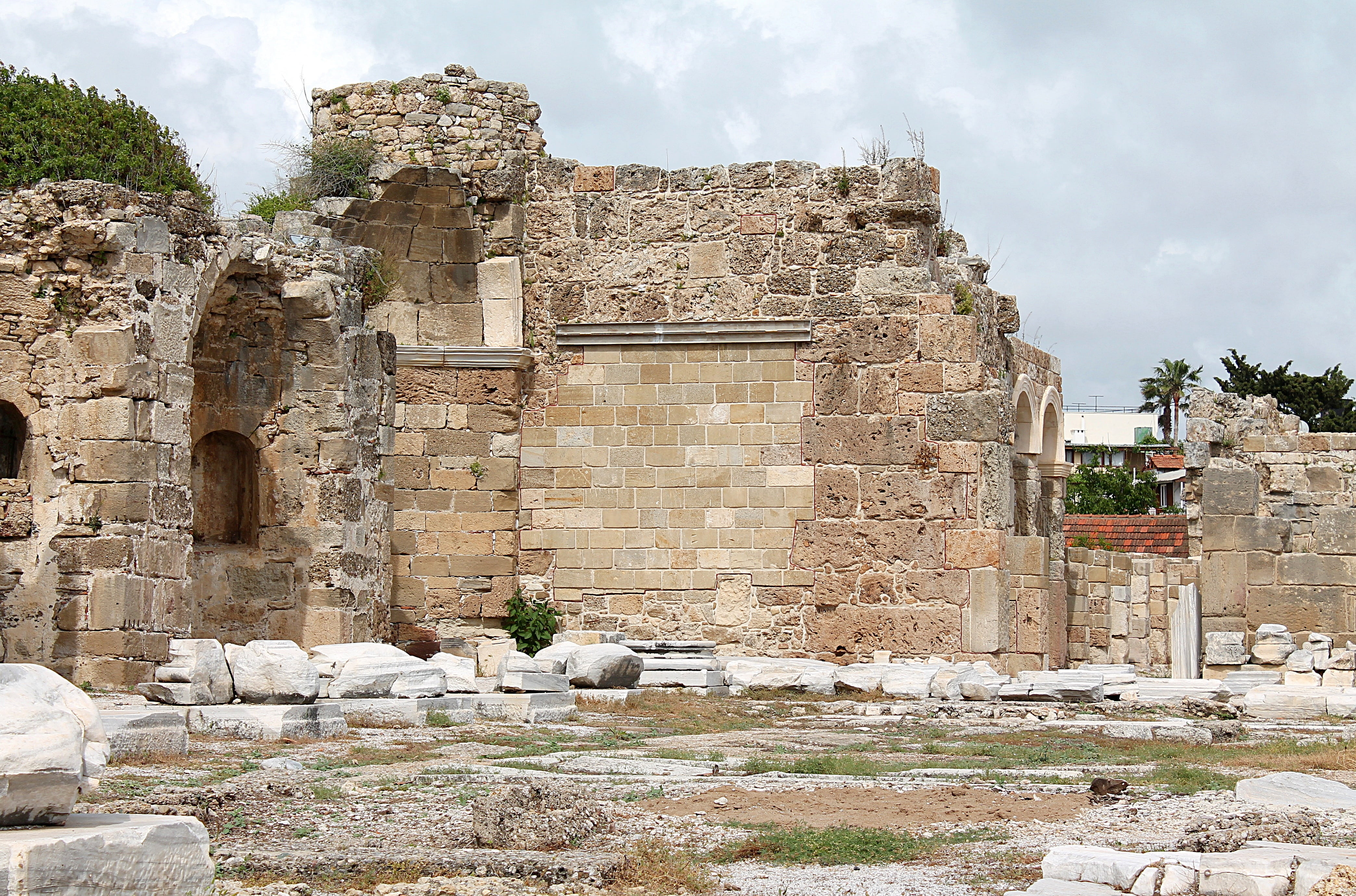 damaged, sky, ancient side, built structure, the ruins of the, ancient, no people, travel, the past, stone wall, archaeology, architecture, antiquity, old ruin, HD Wallpaper