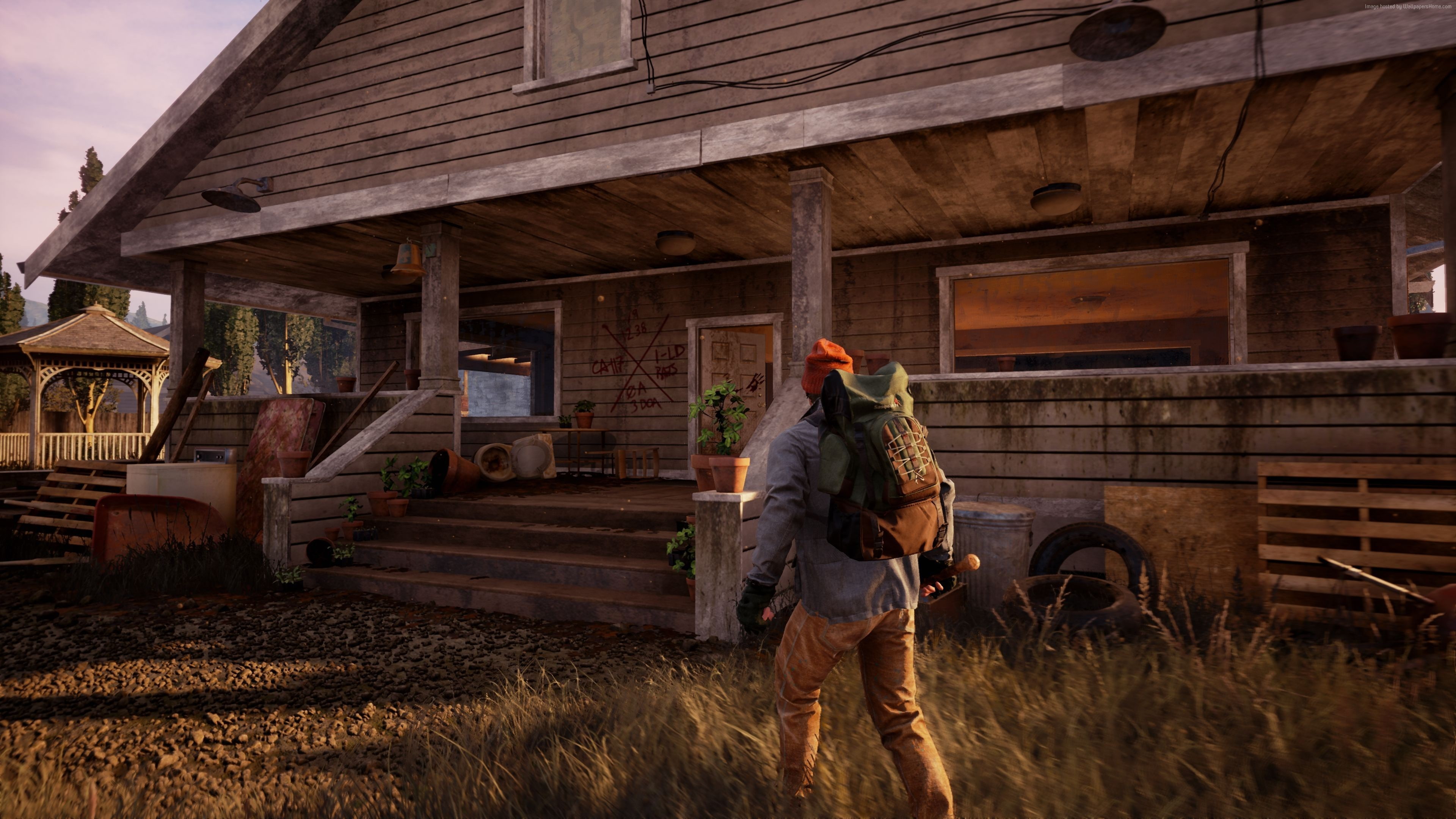 4K, 4K, screenshot, State of Decay 2, HD Wallpaper