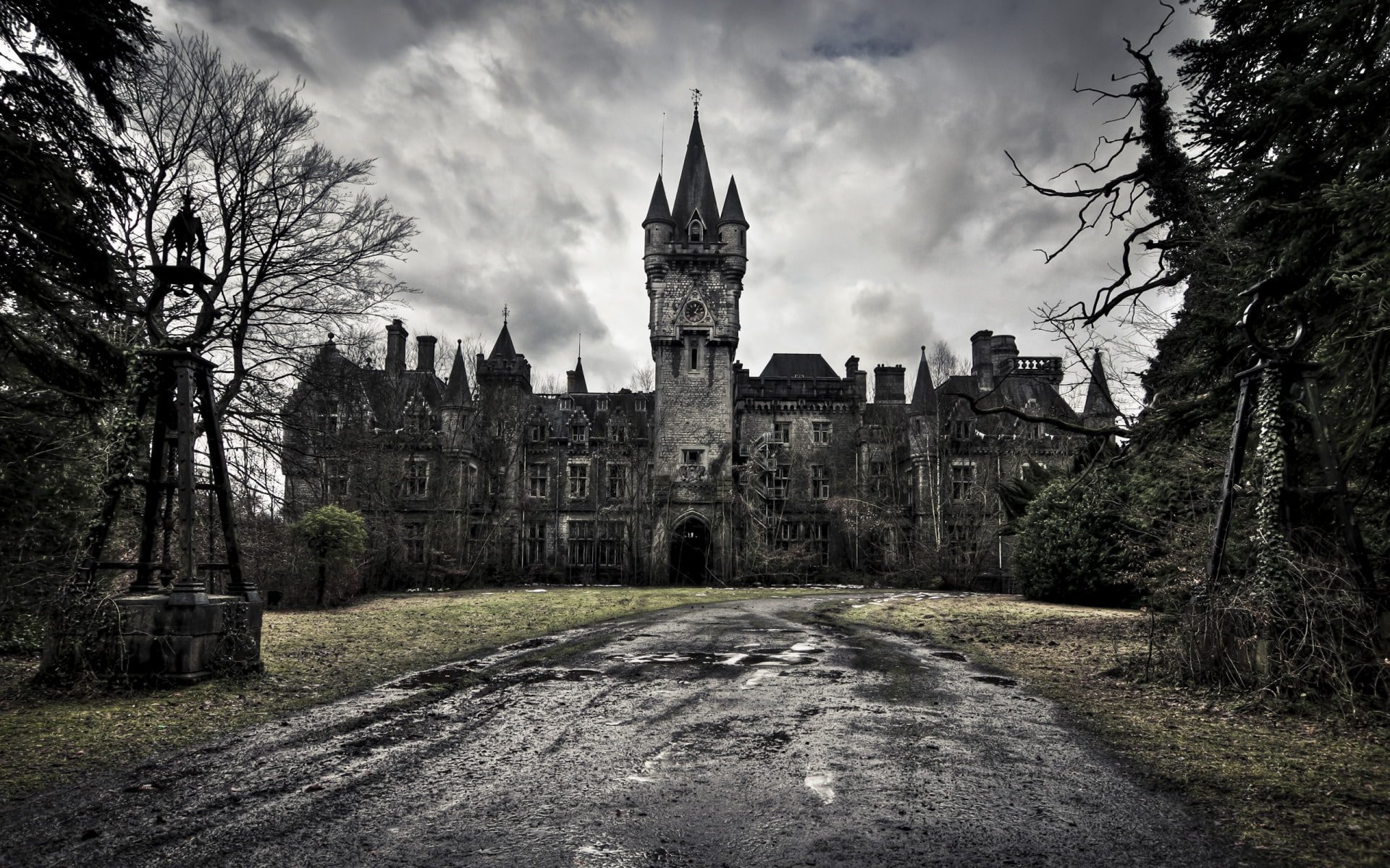 travel and world, castle, 1080P, decay, HD Wallpaper