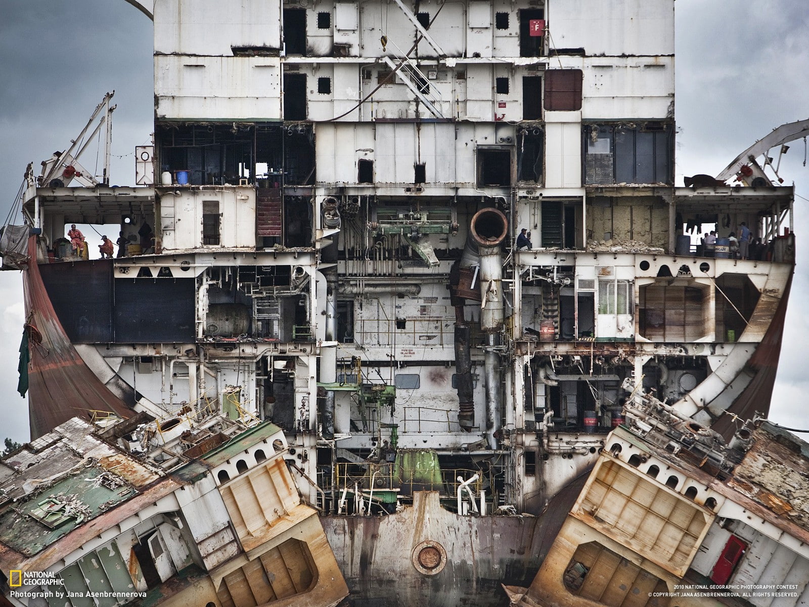 720P, wreck, ship, HD Wallpaper