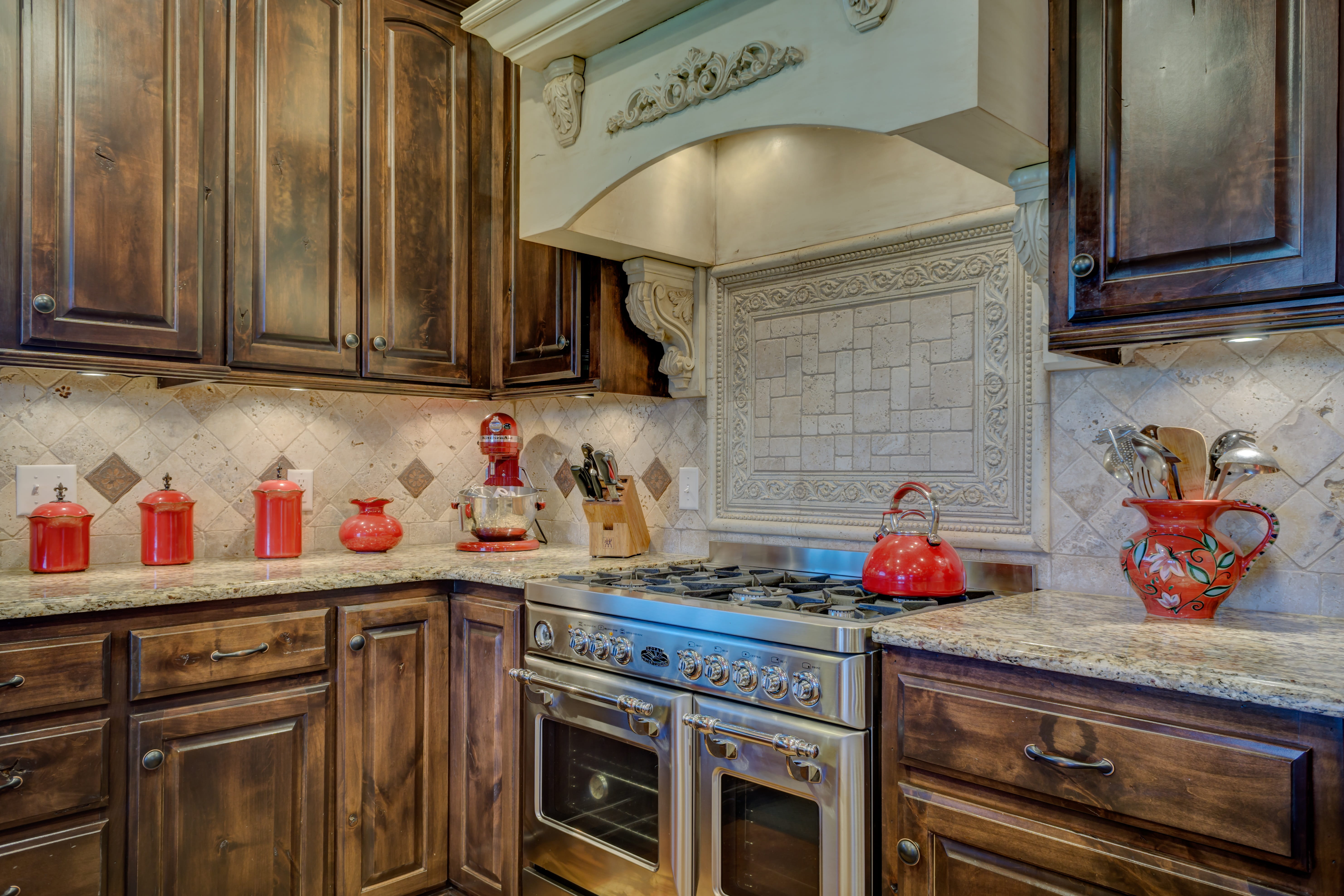 luxury, Stove, Interior, kitchen interior, architecture, modern, indoors, contemporary, kitchen utensil, home interior, counter, furniture, 5K, silver, HD Wallpaper