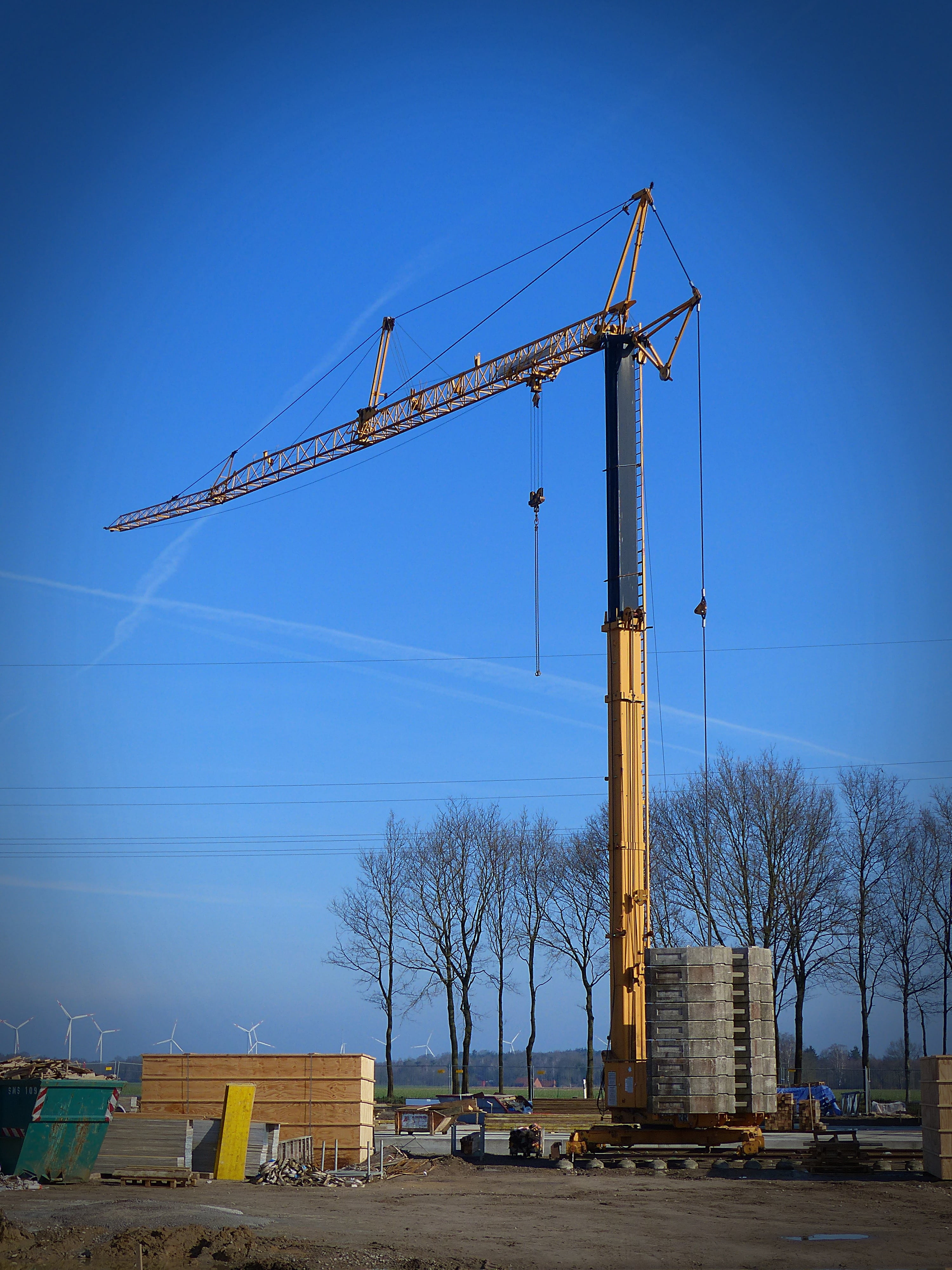 construction equipment, build, construction work, development, sky, outdoors, lift loads, incomplete, construction site, architecture, construction industry, Phone HD Wallpaper