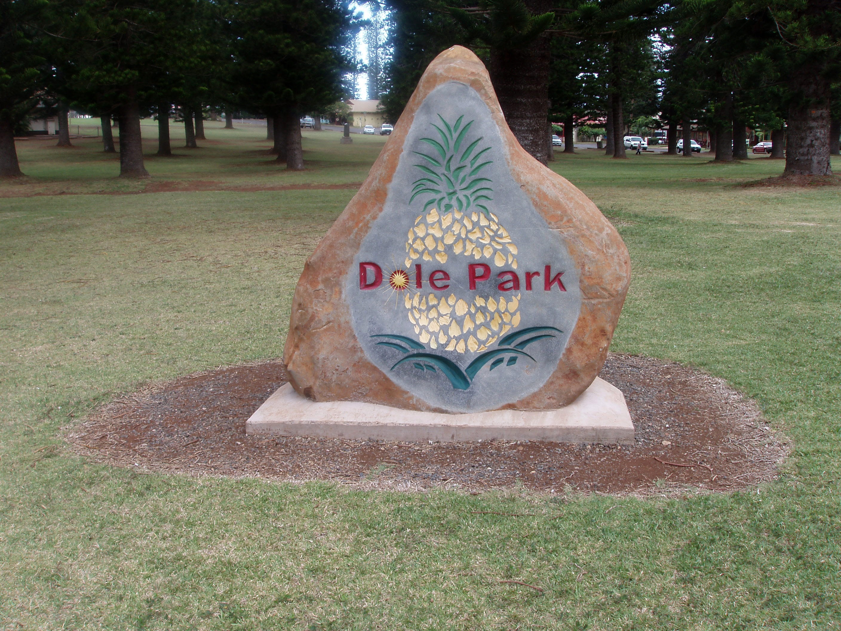 park - Man Made Space, grass, day, rock statue, sculpture, lanai, dole park, Statue, plant, human representation, communication, Lanai City, growth, hawaii, HD Wallpaper