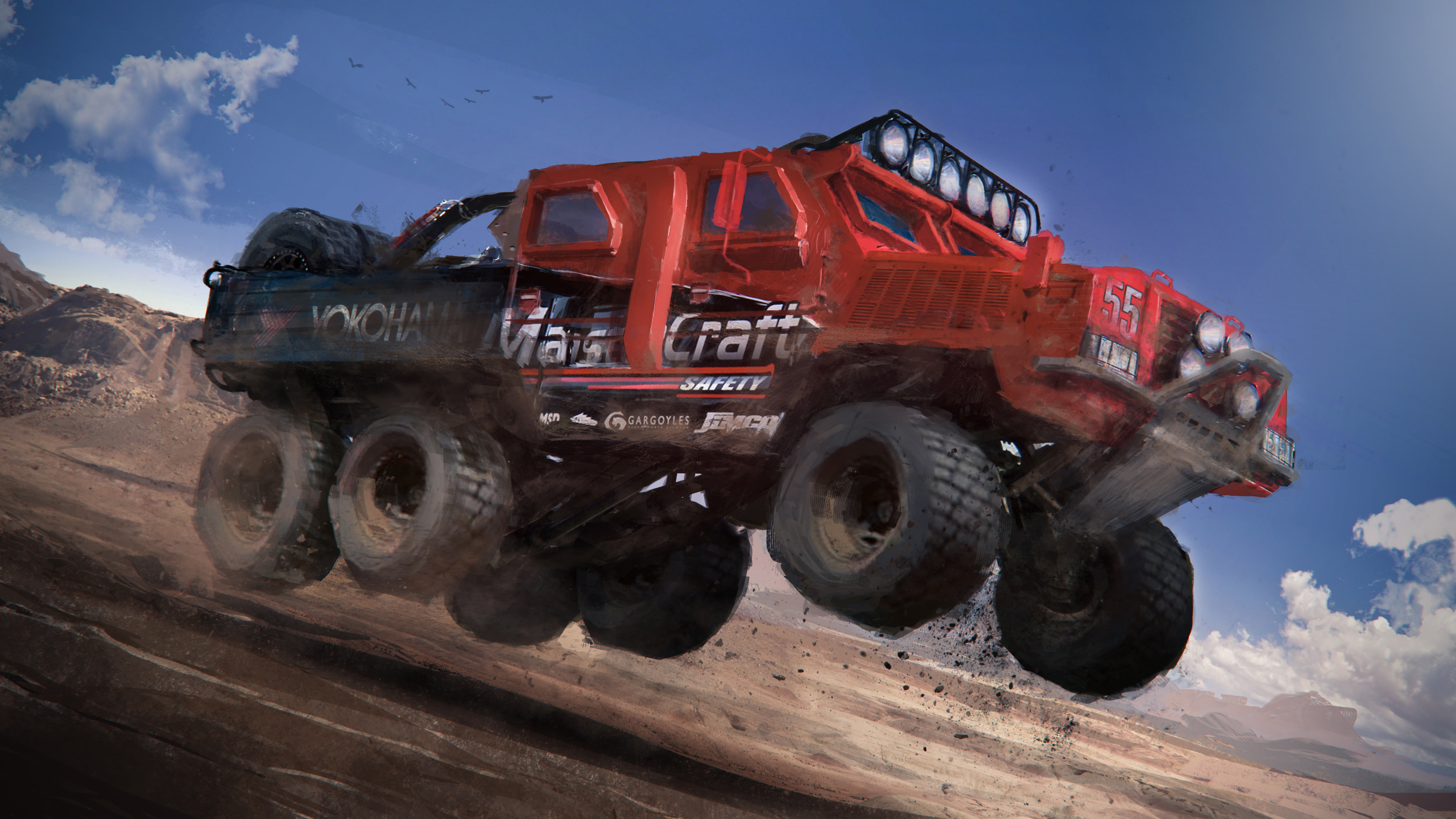 Nick Foreman, armored car, 4K, RG33 AUV, art, HD Wallpaper
