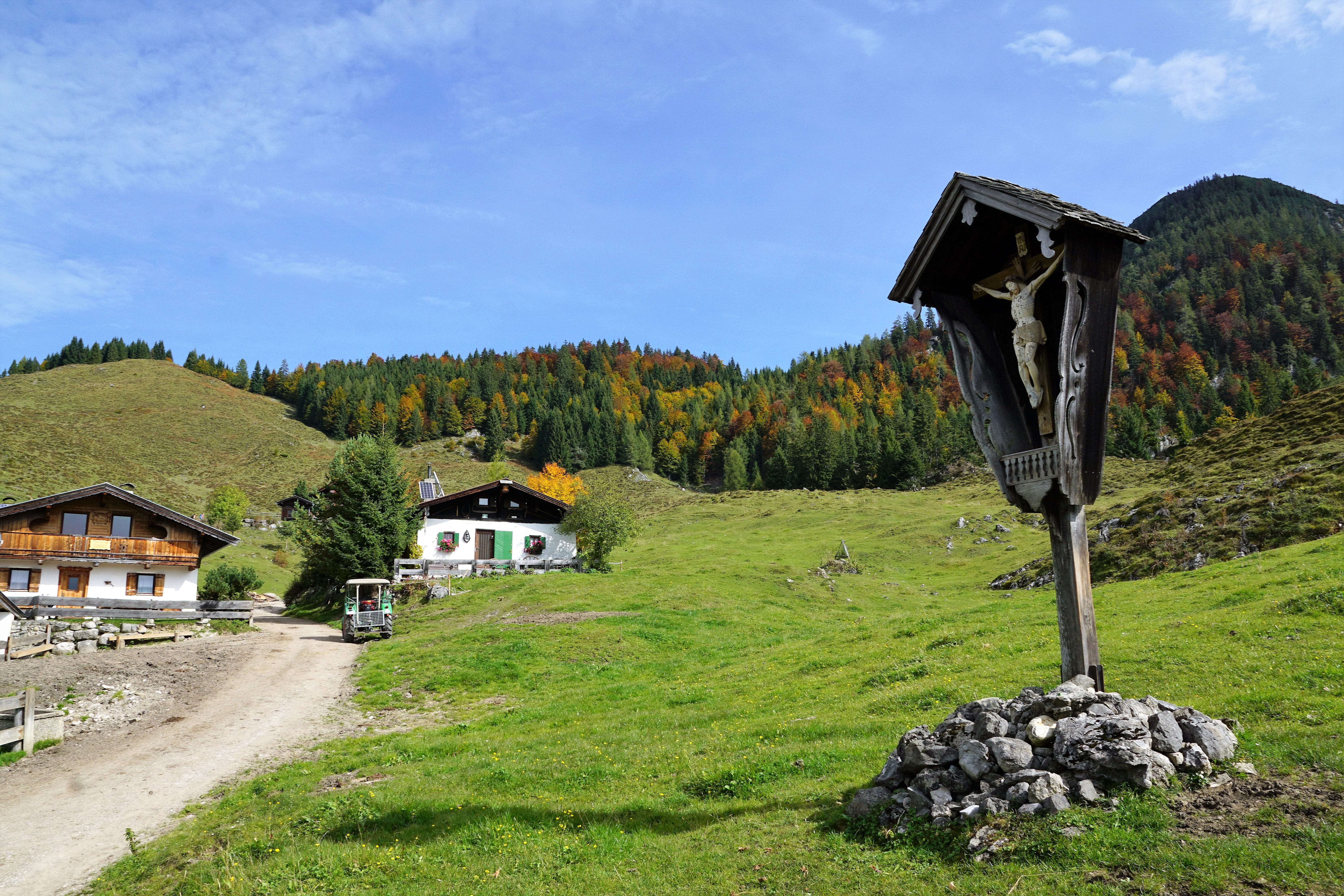 architecture, luck, mountain lake, house, sky, idyll, weather, building, kitzbühel, jesus, mountain landscape, tranquility, kaiser mountains, dream landscape, HD Wallpaper