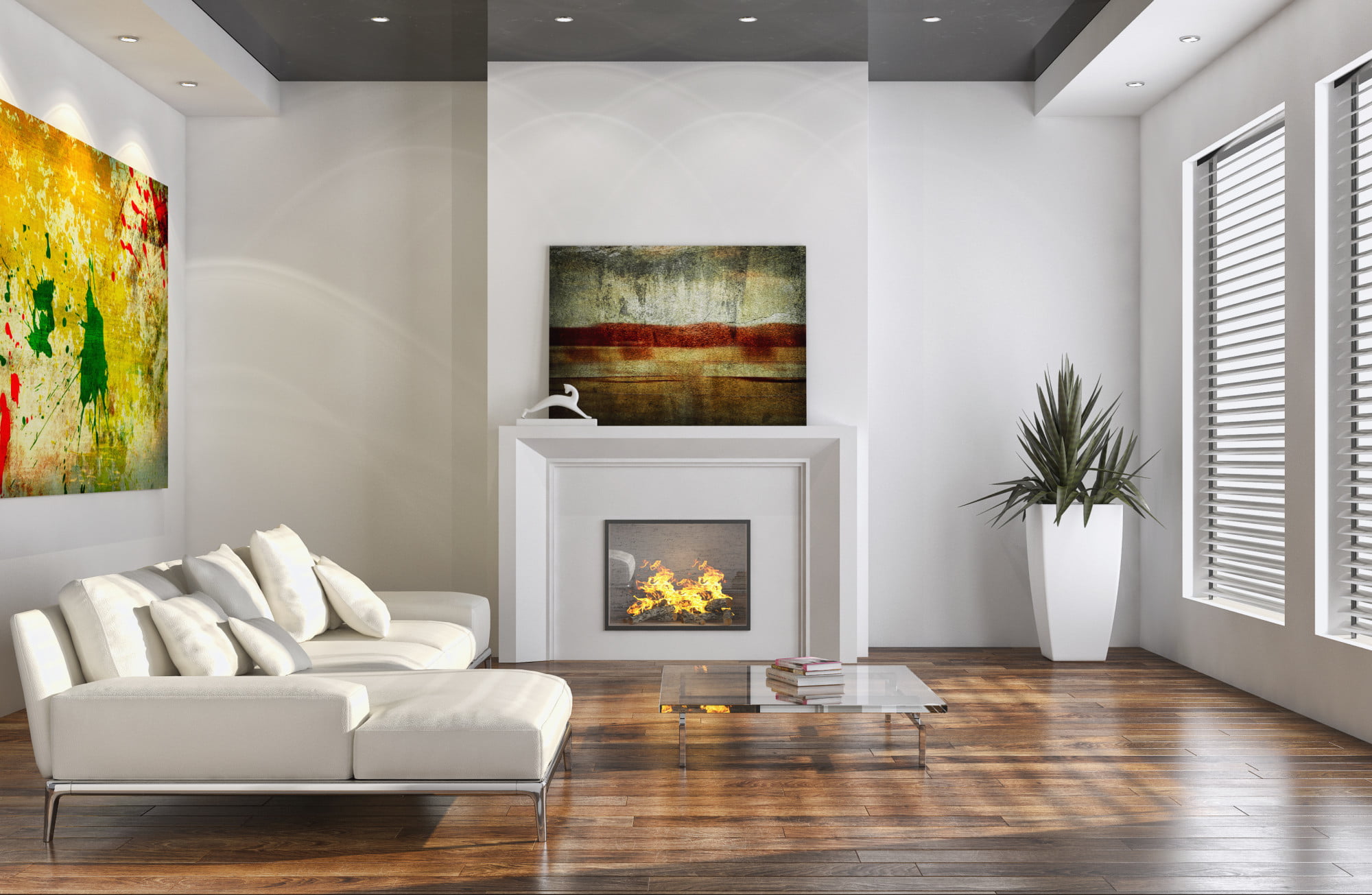 wood, armchair, no People, plant, white, interior, home, comfortable, couch, pillow, absence, sectional, flooring, decoration, lifestyles, modern, hardwood Floor, HD Wallpaper