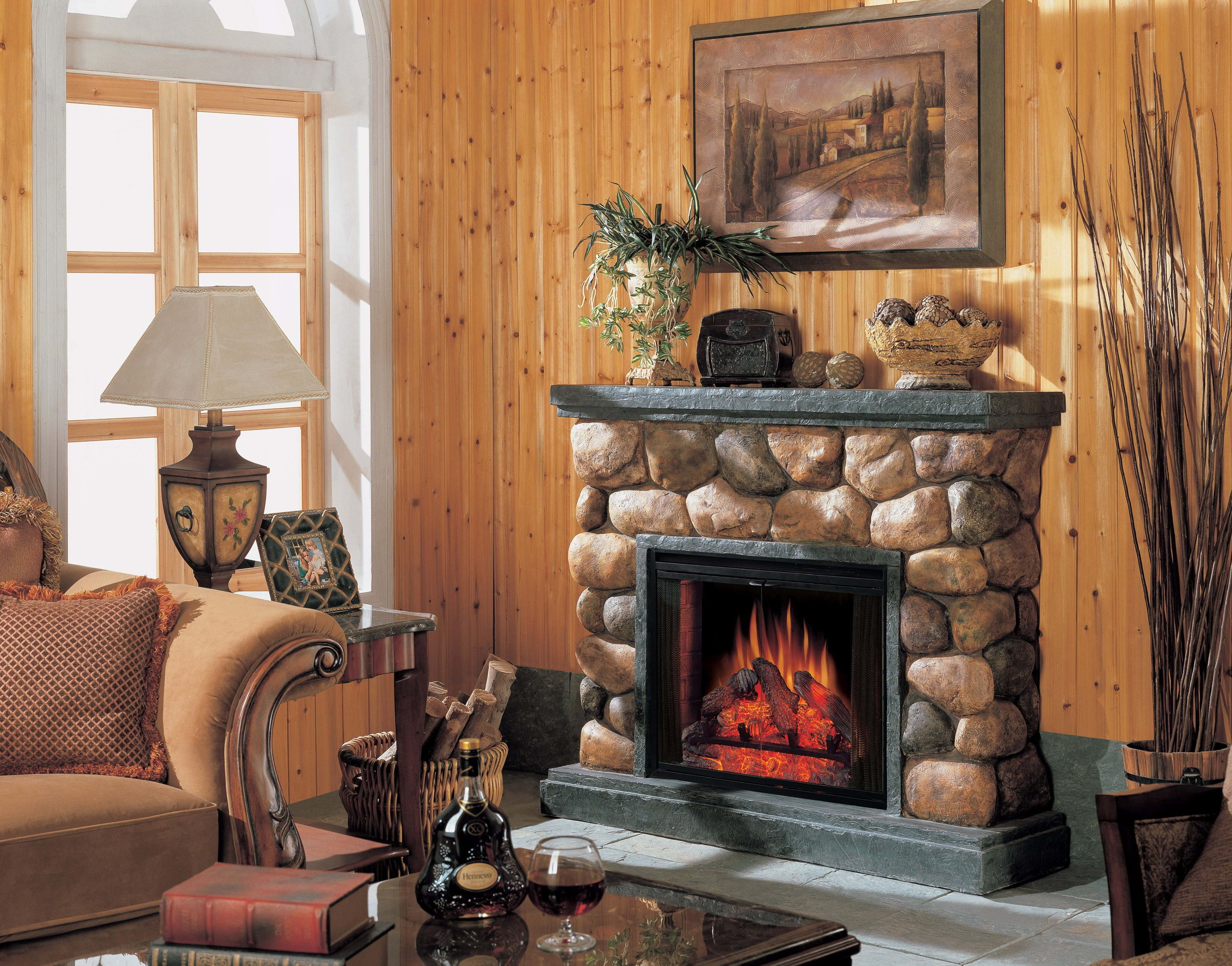 day, lifestyles, heat - Temperature, black, log Fire, decoration, home Interior, house, safety, window, 2K, brown, domestic Room, nature, fireplace, home, HD Wallpaper