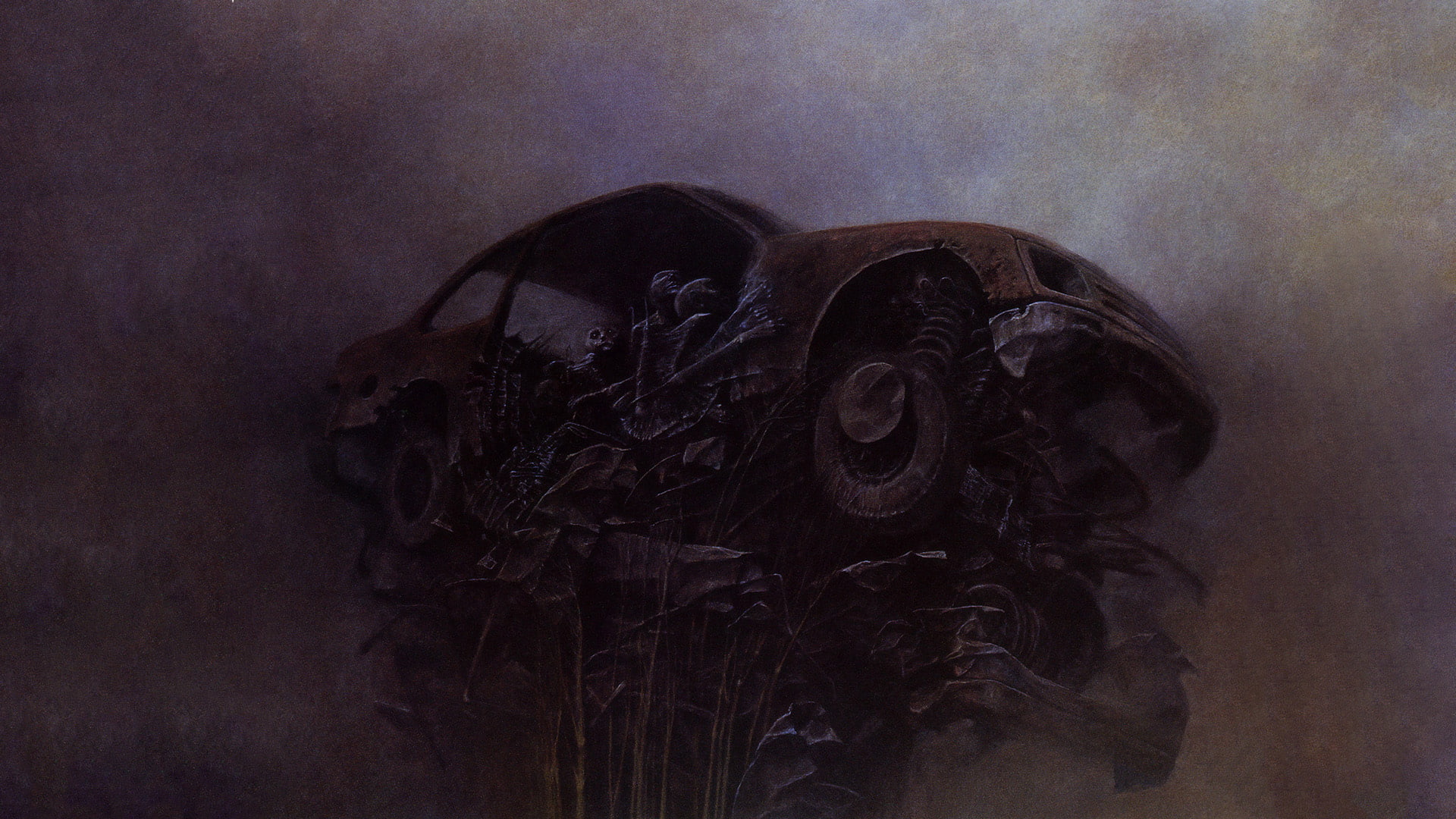 drawing, deserted, 1080P, digital/artwork, abstract, creepy, abandon, hd, HD Wallpaper