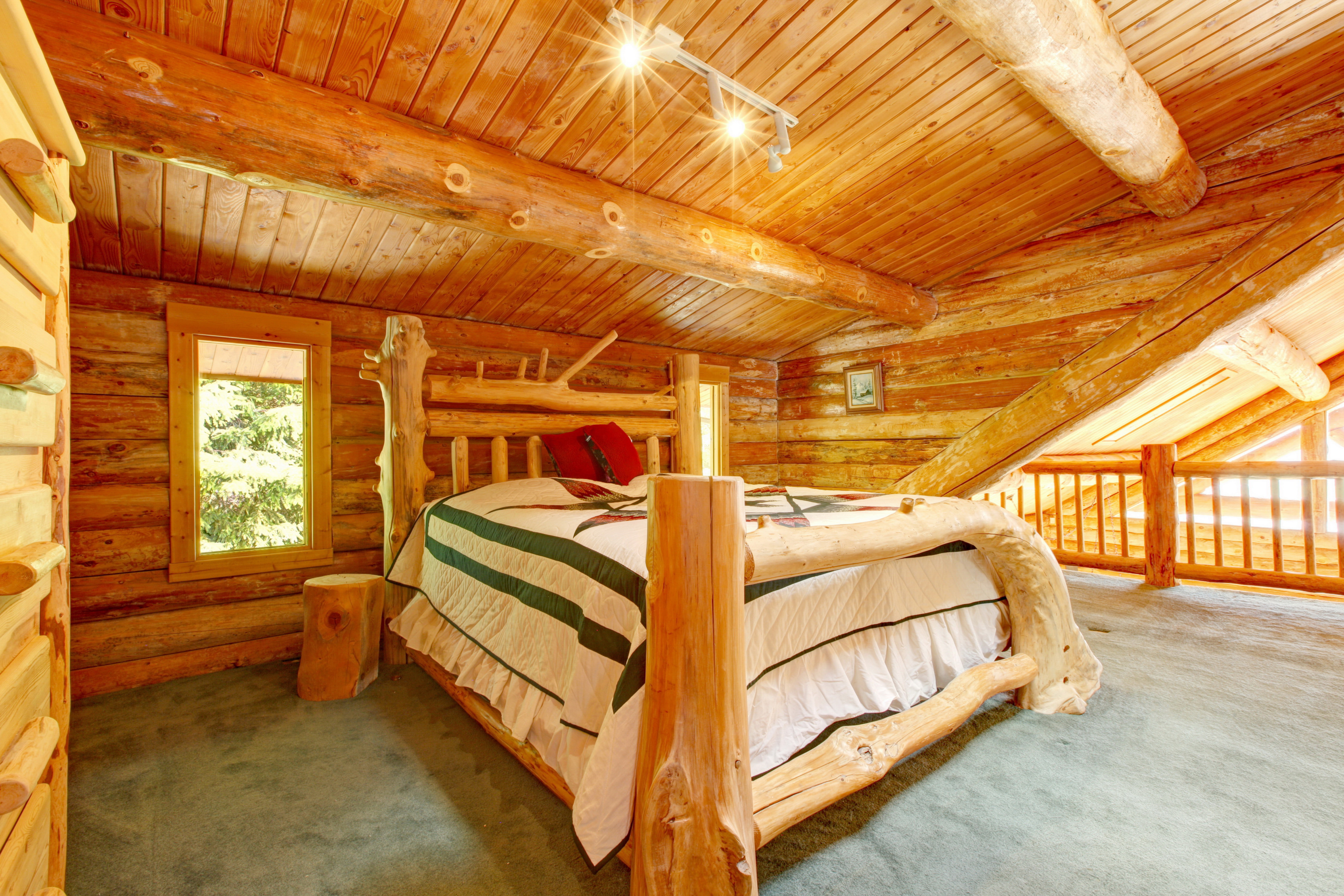 5K, modern, bed, no People, wooden, hut, furniture, tourist Resort, inside Of, house, table, vacations, building, indoors, comfortable, window, elegance, HD Wallpaper