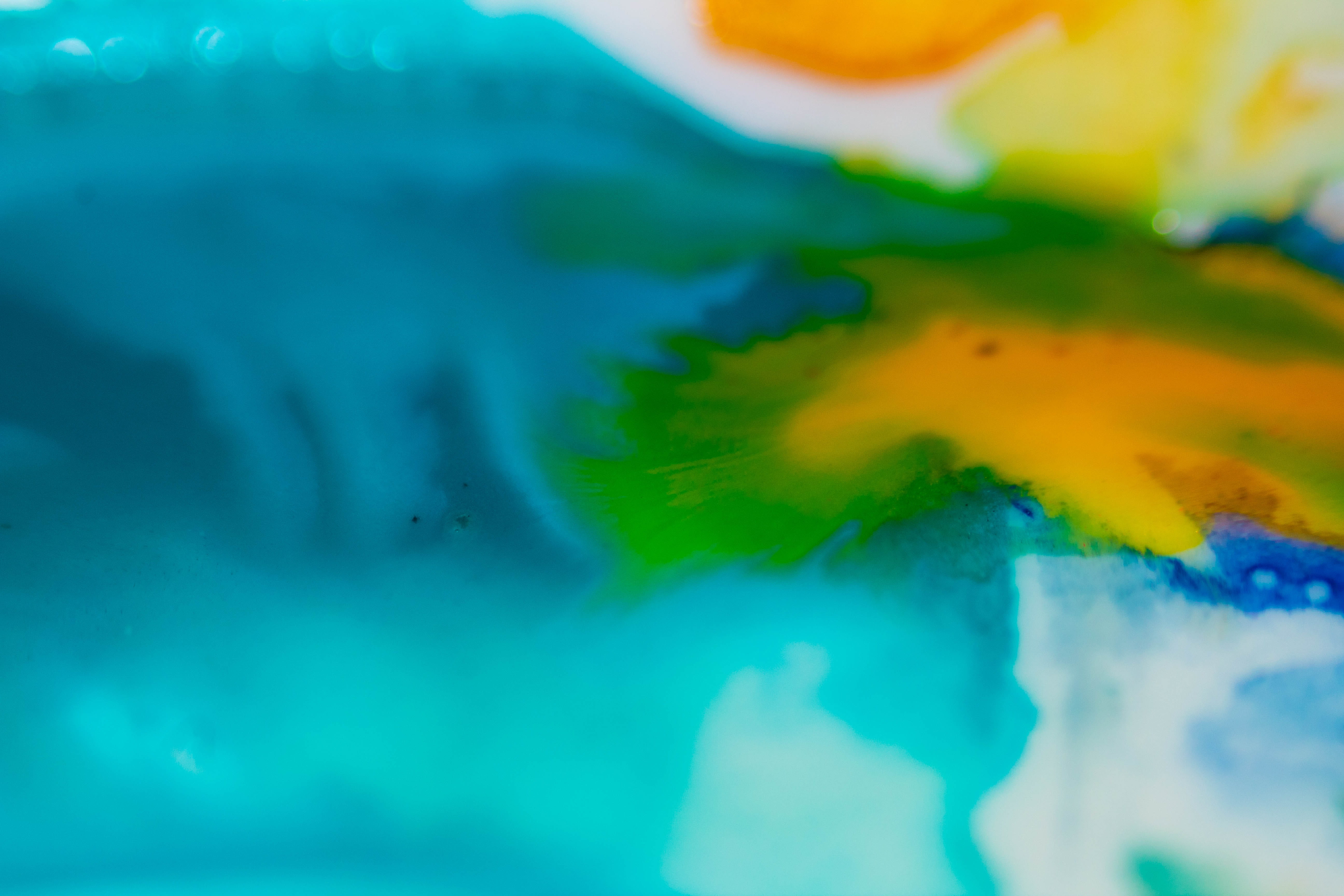 backgrounds, close-up, full frame, mural, storm, multi colored, selective focus, 5K, abstract, ice, art and craft, indoors, blue, water, vibrant color, HD Wallpaper