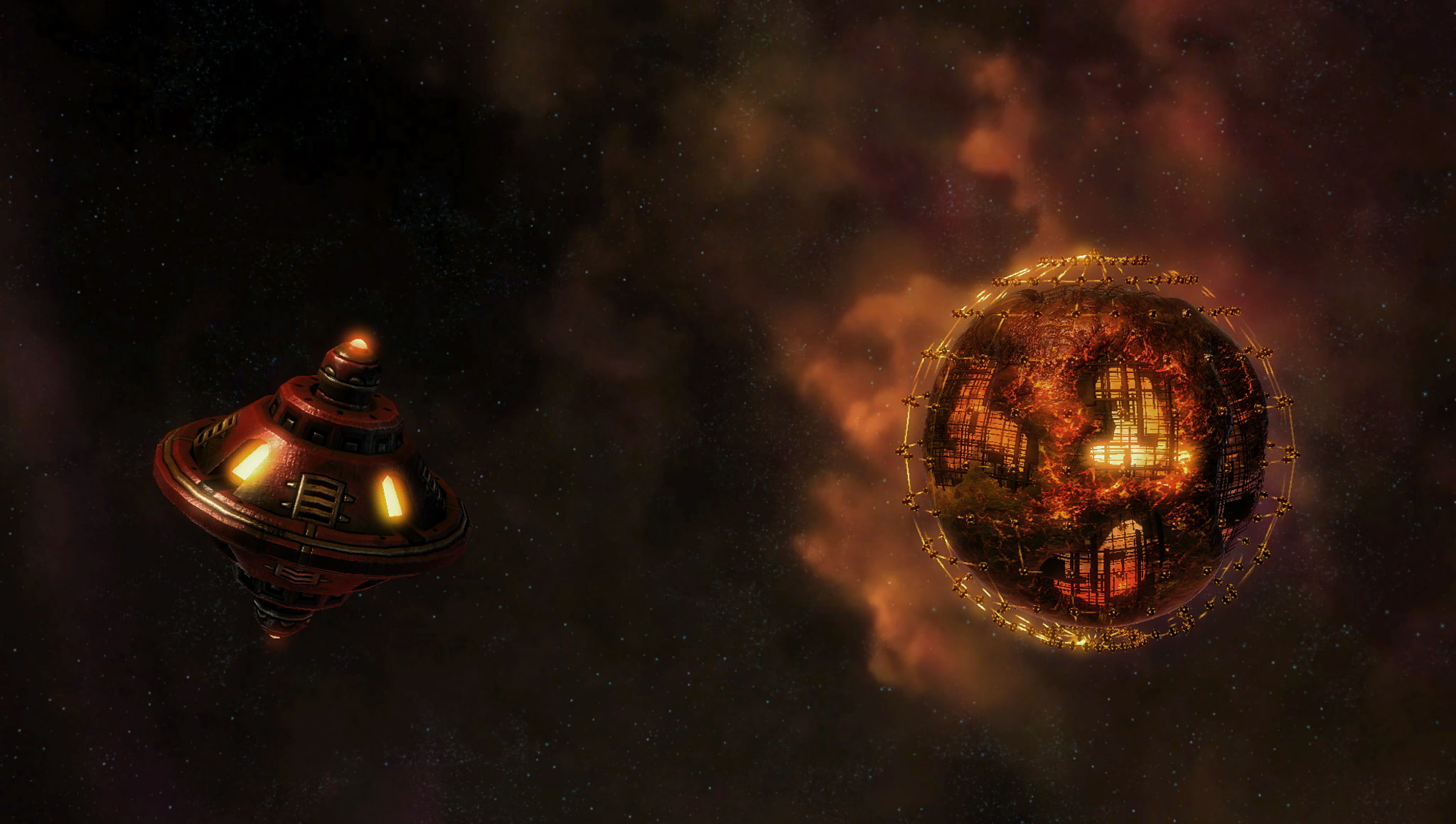 mystery, Starcraft II, light bulb, sphere, space, sky, dark, lighting equipment, video games, glowing, star - space, backgrounds, antique, StarCraft II: Wings of Liberty, HD Wallpaper