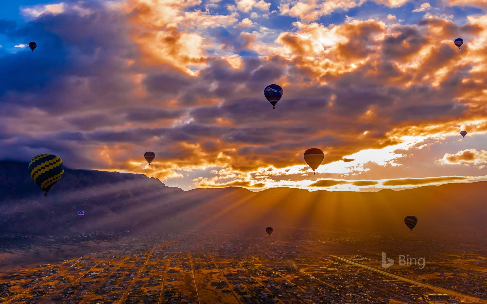 hot air balloon, international, albuquerque, travel, transportation, 1080P, landscape, adventure, environment, fiesta, scenics - nature, mode of transportation, HD Wallpaper