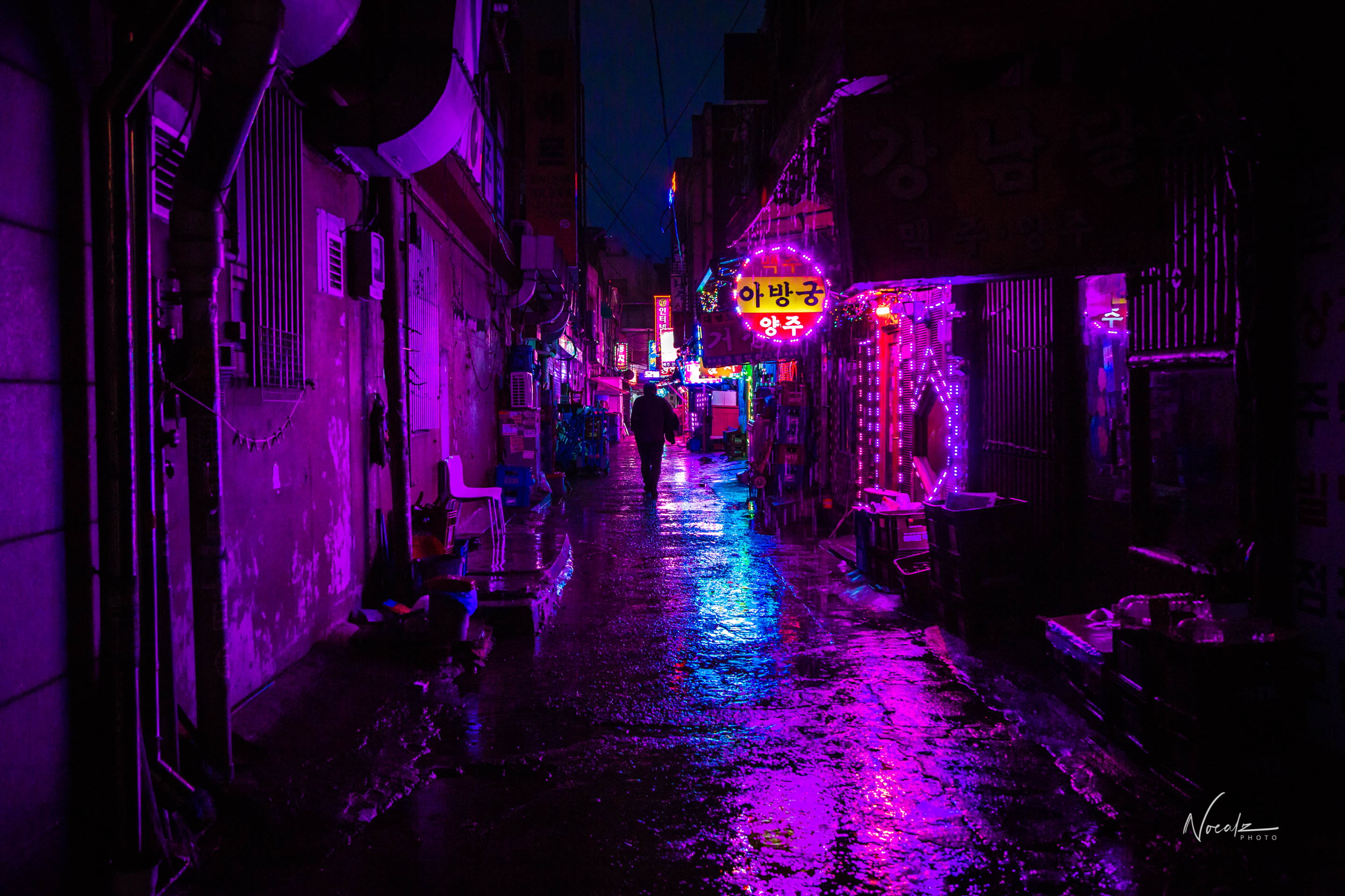 watermarked, 2K, neon, HD Wallpaper