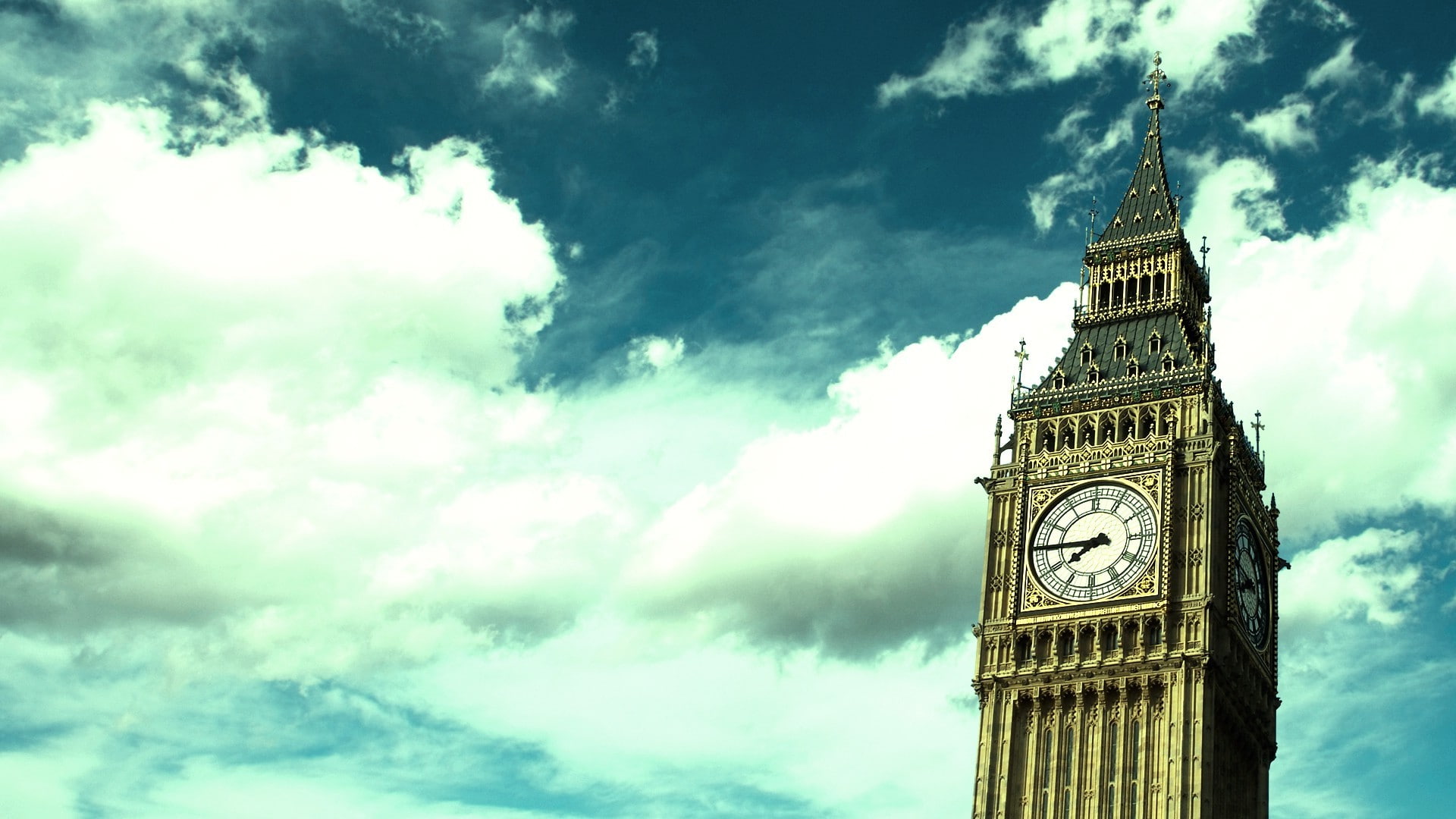 nature, clock, travel destinations, outdoors, clock tower, cloud - sky, sky, tall - high, built structure, low angle view, building exterior, time, no people, HD Wallpaper