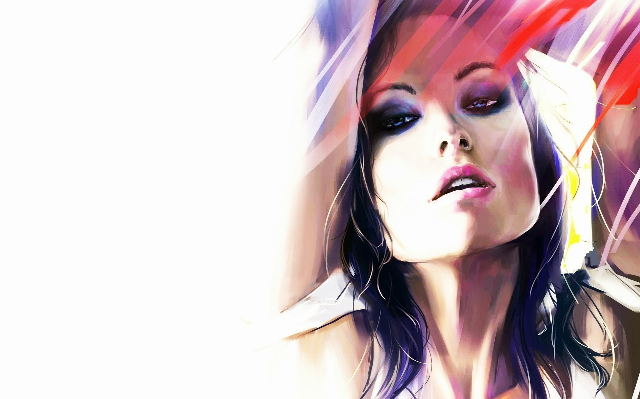 Olivia Wilde, artwork, celebrity, women, face, 1080P, actress, HD Wallpaper