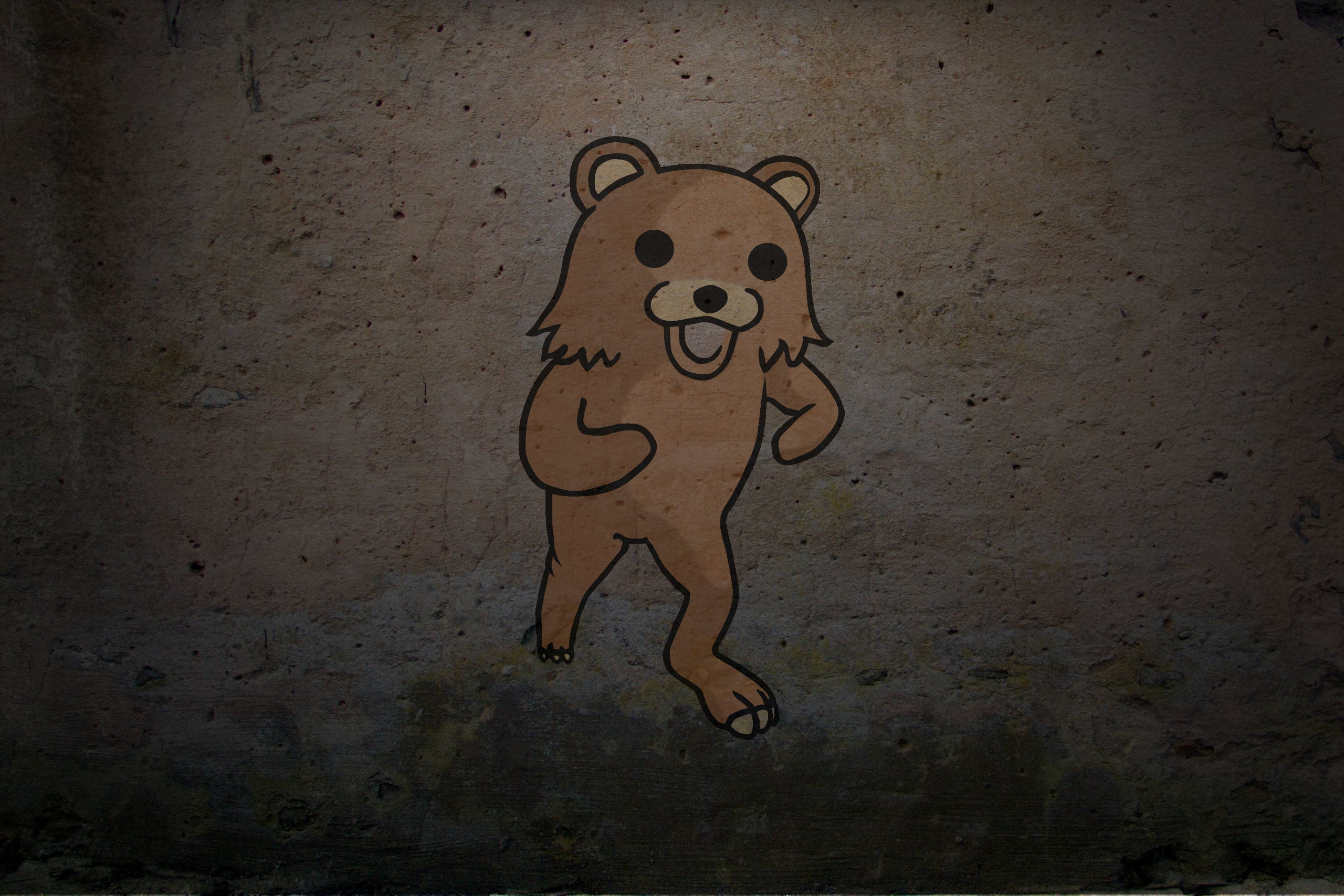 human representation, clip, close-up, art, creativity, cartoon, indoors, bear, background, no people, wall - building feature, mammal, art and craft, spooky, HD Wallpaper