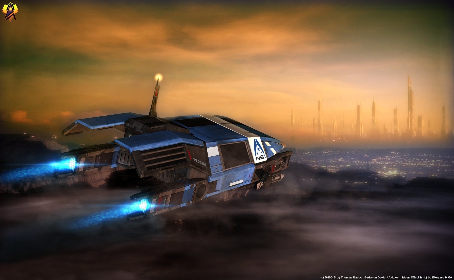 Kodiak Shuttle, Mass Effect, 1080P, HD Wallpaper