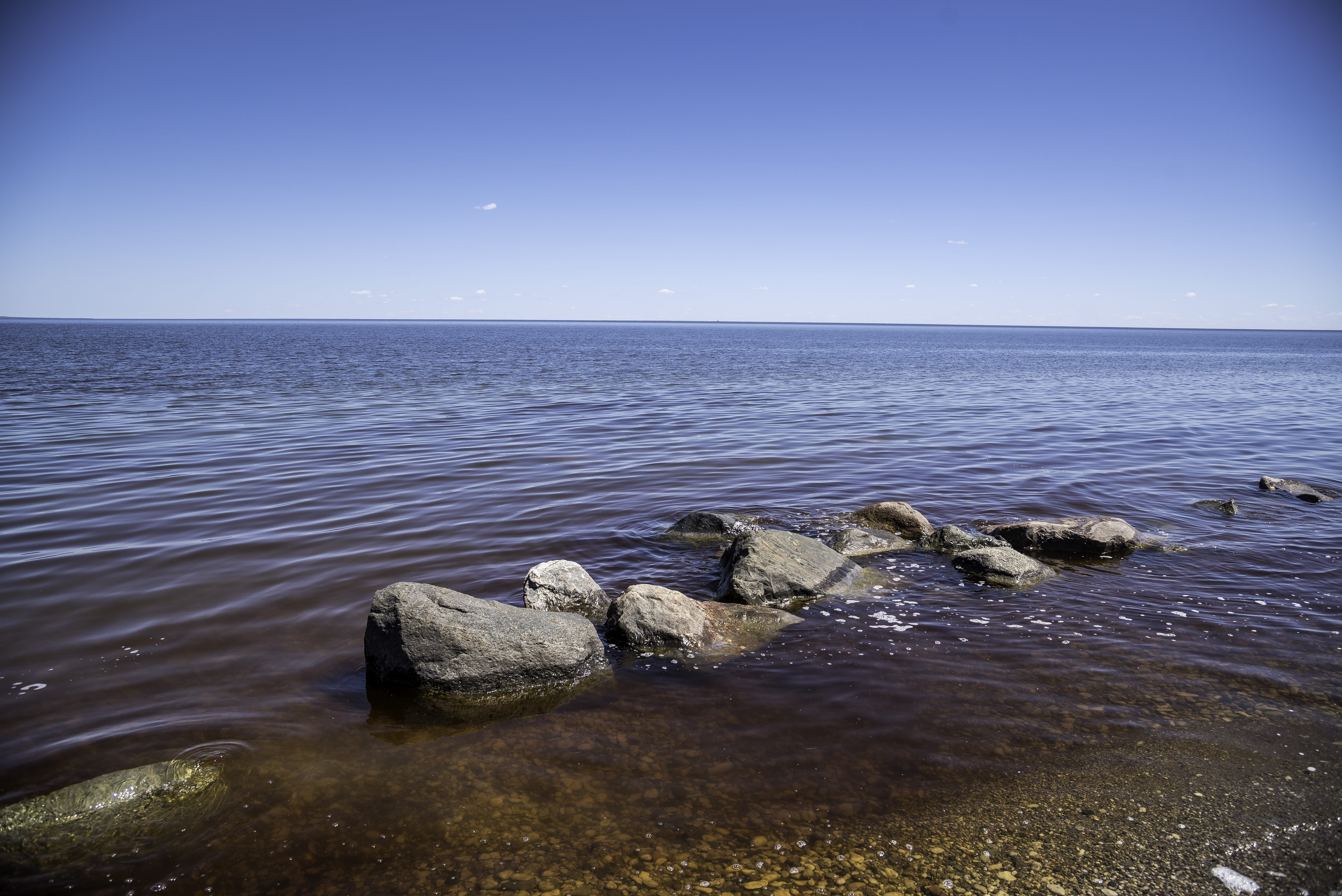 scenics, land, public domain, canada, scenery, clear sky, idyllic, bodies Of Water, waters Edge, lake, outdoors, solid, shallow water, bay, shoreline, summer, HD Wallpaper