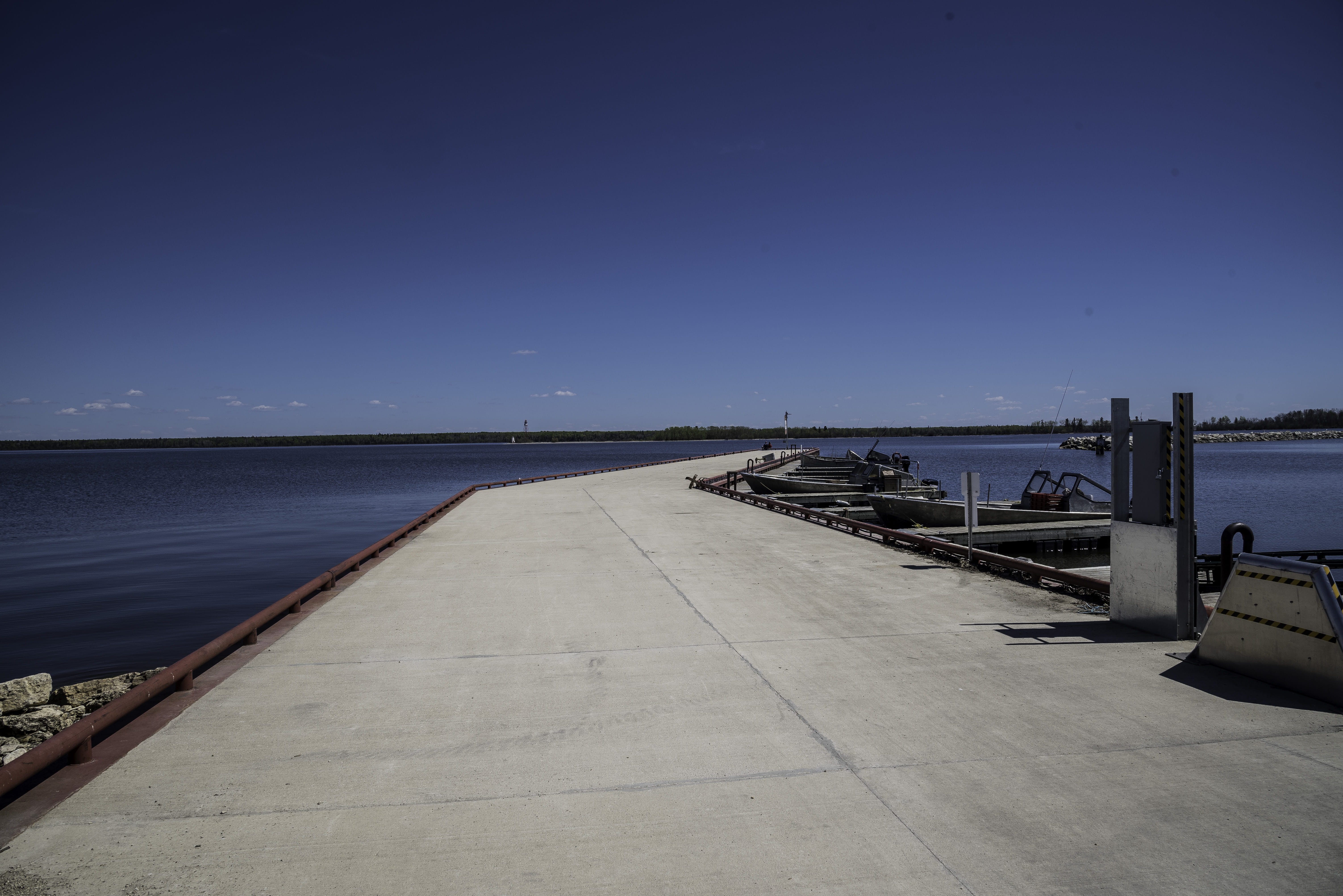 built structure, dock, day, pier, sky, direction, no people, clear sky, beauty in nature, jetty, Lake Winnipeg, nature, Long Boat, manitoba, lake, scenics - nature, HD Wallpaper