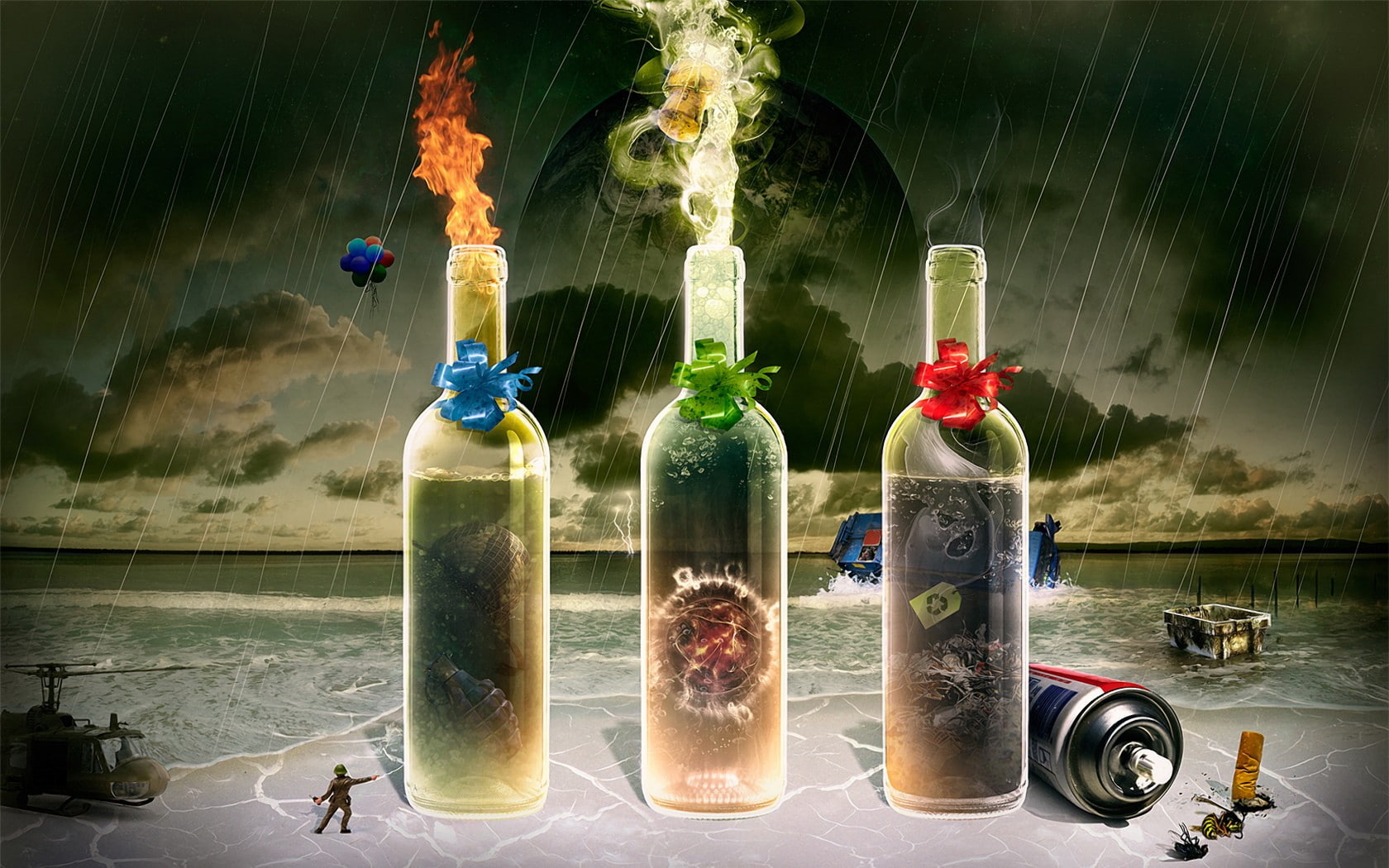freshness, food and drink, still life, glass - material, destruction, nature, bottle, wine bottle, glass, day, transparent, food, war, close-up, wine, container, HD Wallpaper