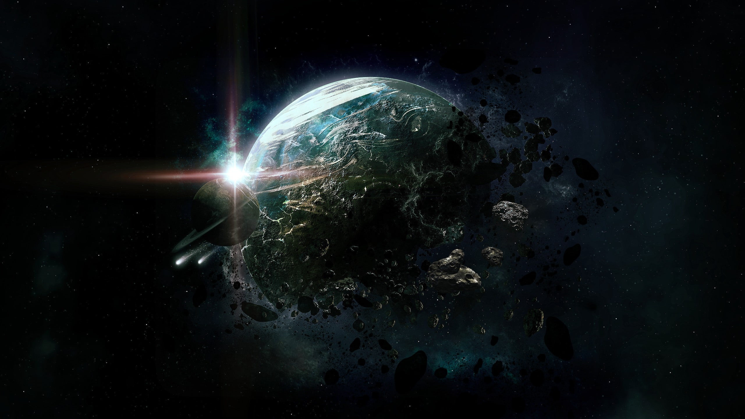 2K, destruction, Earth, HD Wallpaper