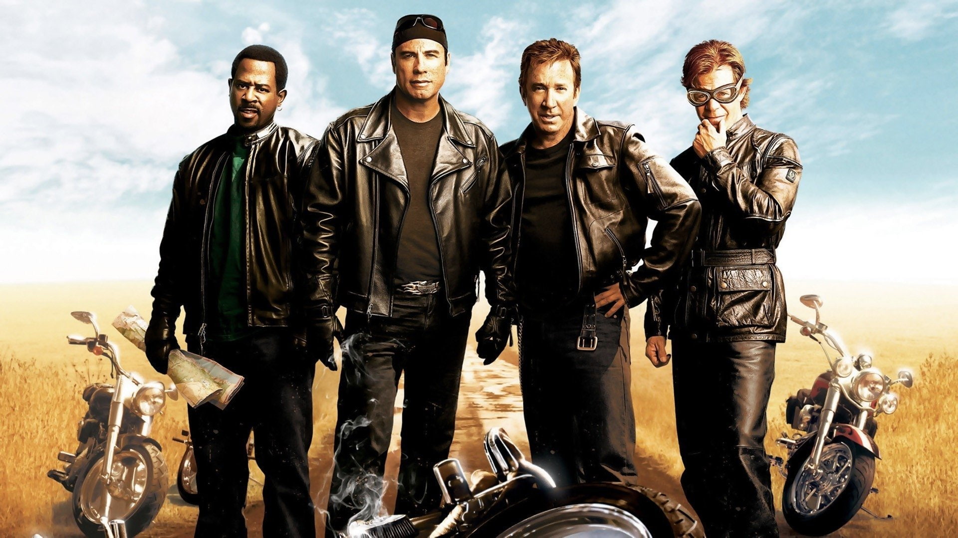 Movie, 1080P, Tim Allen, Martin Lawrence, John Travolta, William H. Macy, Wild Hogs, HD Wallpaper