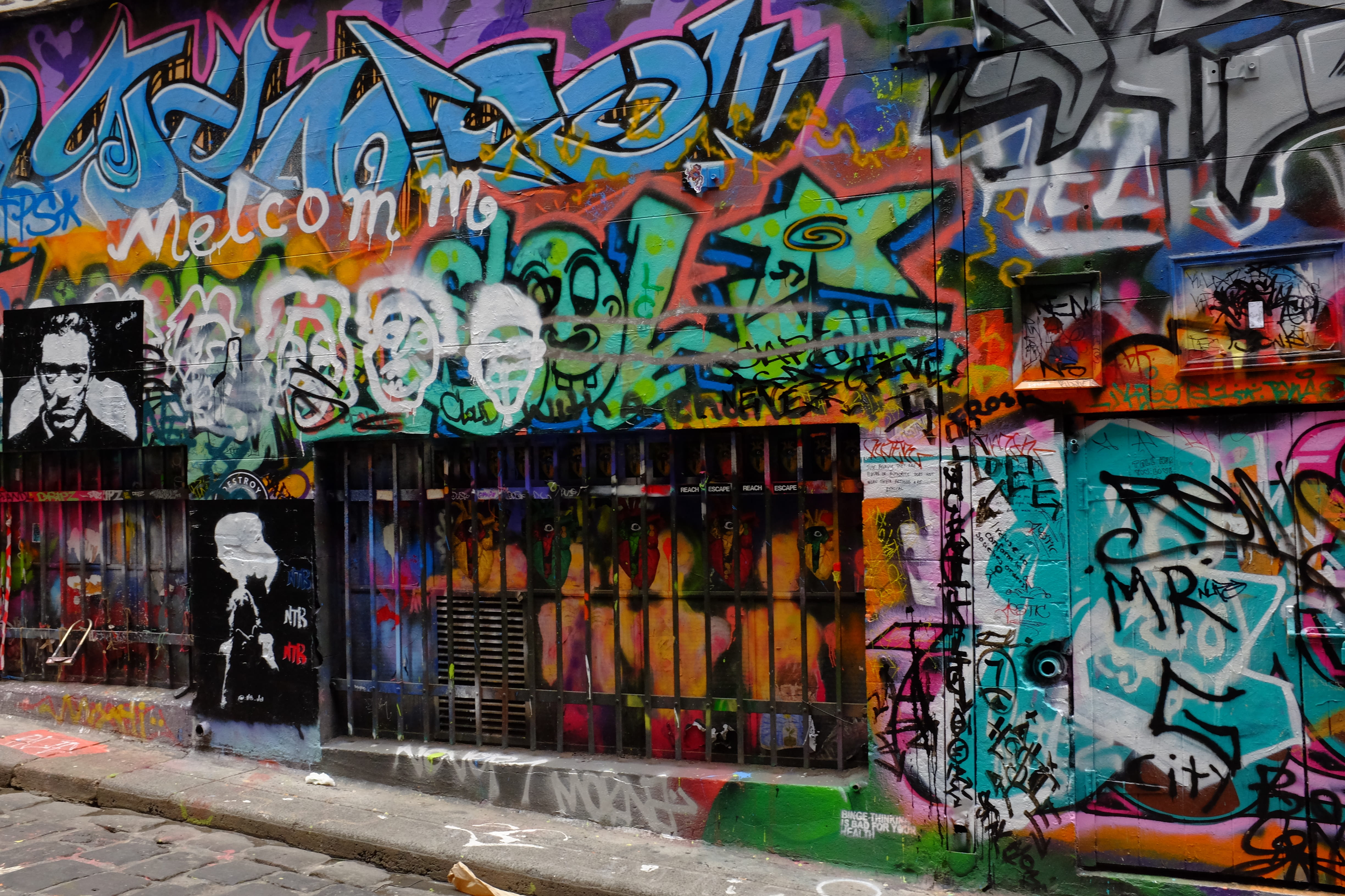 multi Colored, built structure, outdoors, no people, Melbourne, vandalism, Wall, day, paint, urban, alley, color Image, cultures, art and craft, building, HD Wallpaper