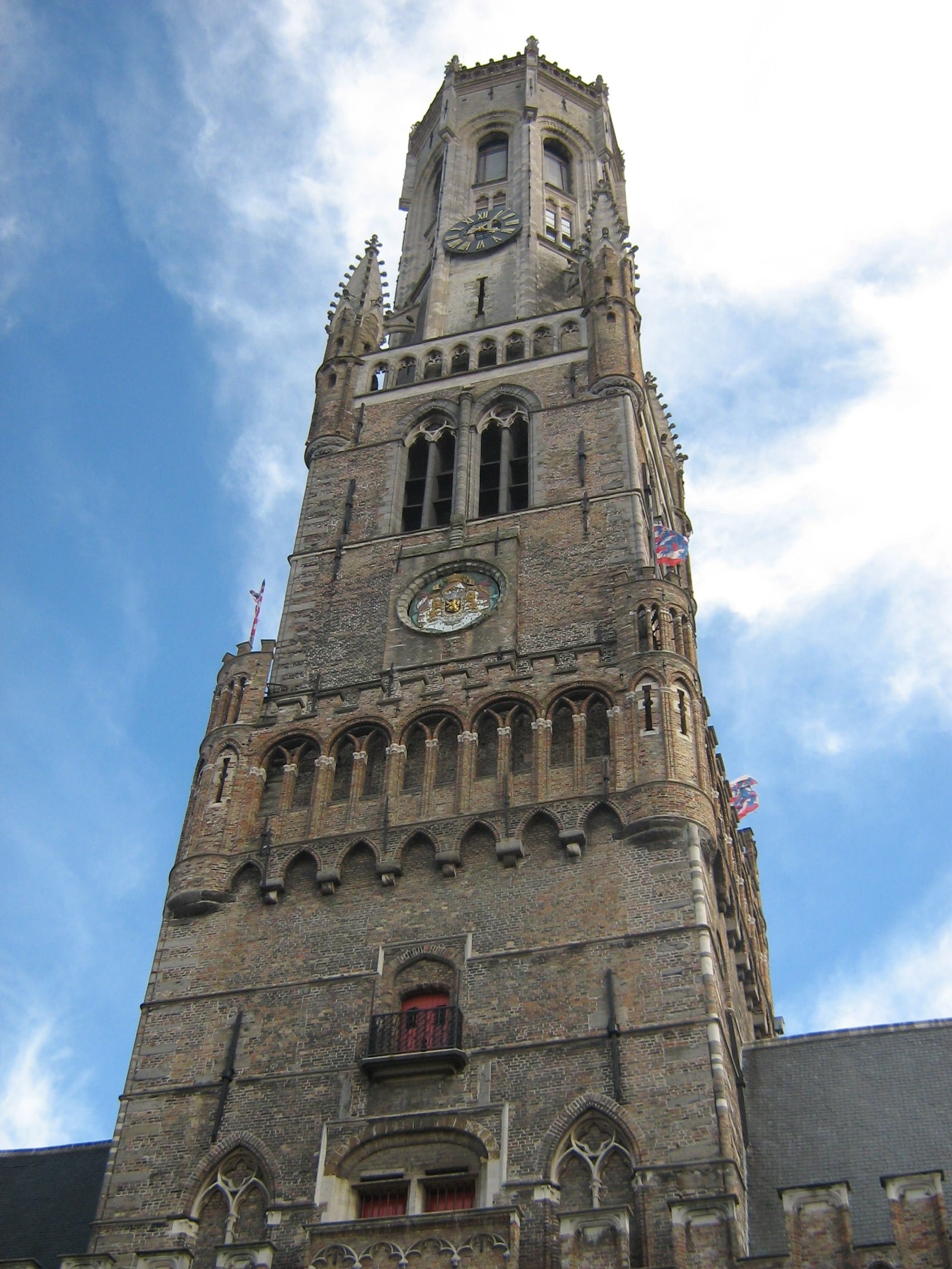 spirituality, low angle view, church, belief, religion, outdoors, clock, day, place of worship, 1080P, nature, gothic style, cathedral, belgium, built structure, Phone HD Wallpaper