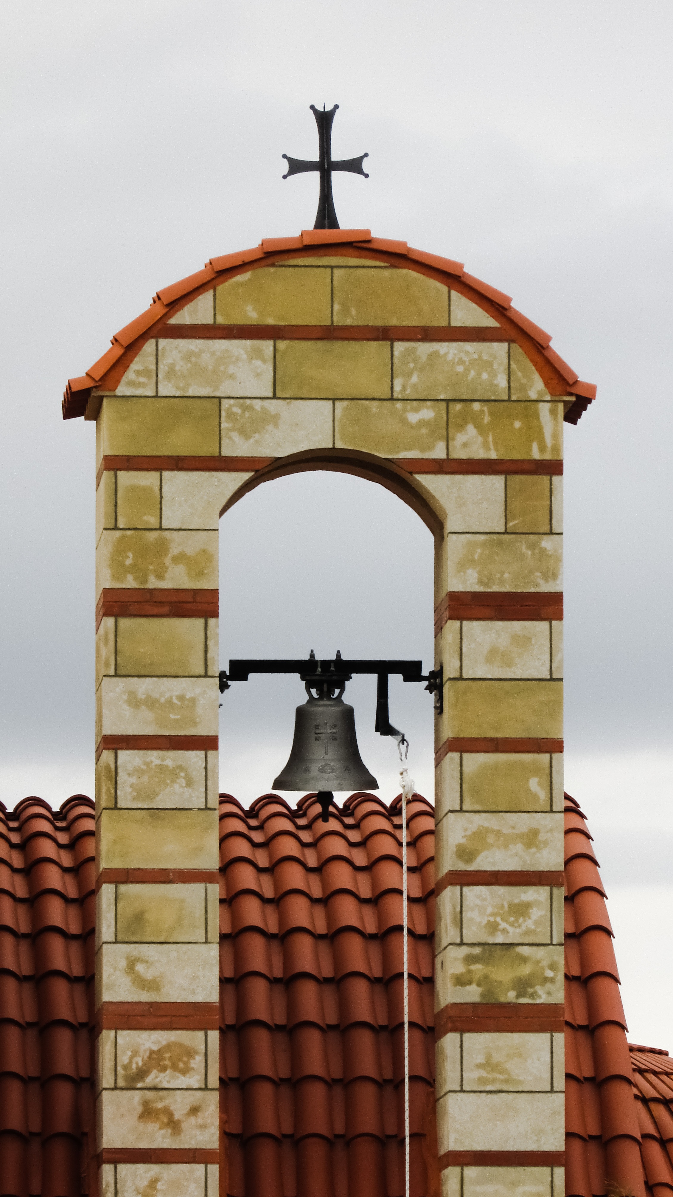 day, church, religion, cross, christianity, built structure, building, building exterior, orthodox, spirituality, cyprus, arch, bell tower - tower, 4K, Phone HD Wallpaper