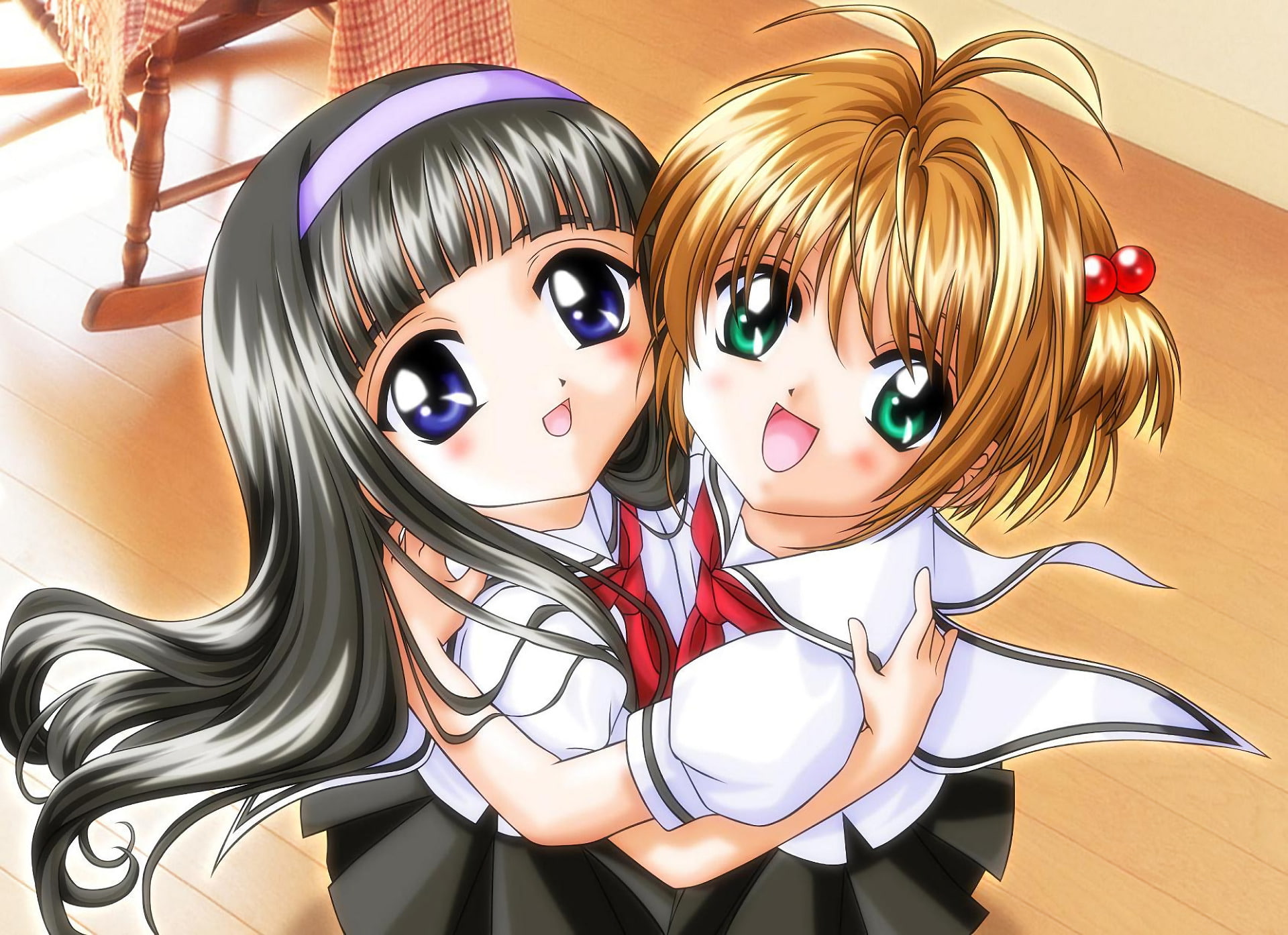 Sakura Kinomoto, Anime, Tomoyo Daidouji, 1080P, Cardcaptor Sakura, HD Wallpaper