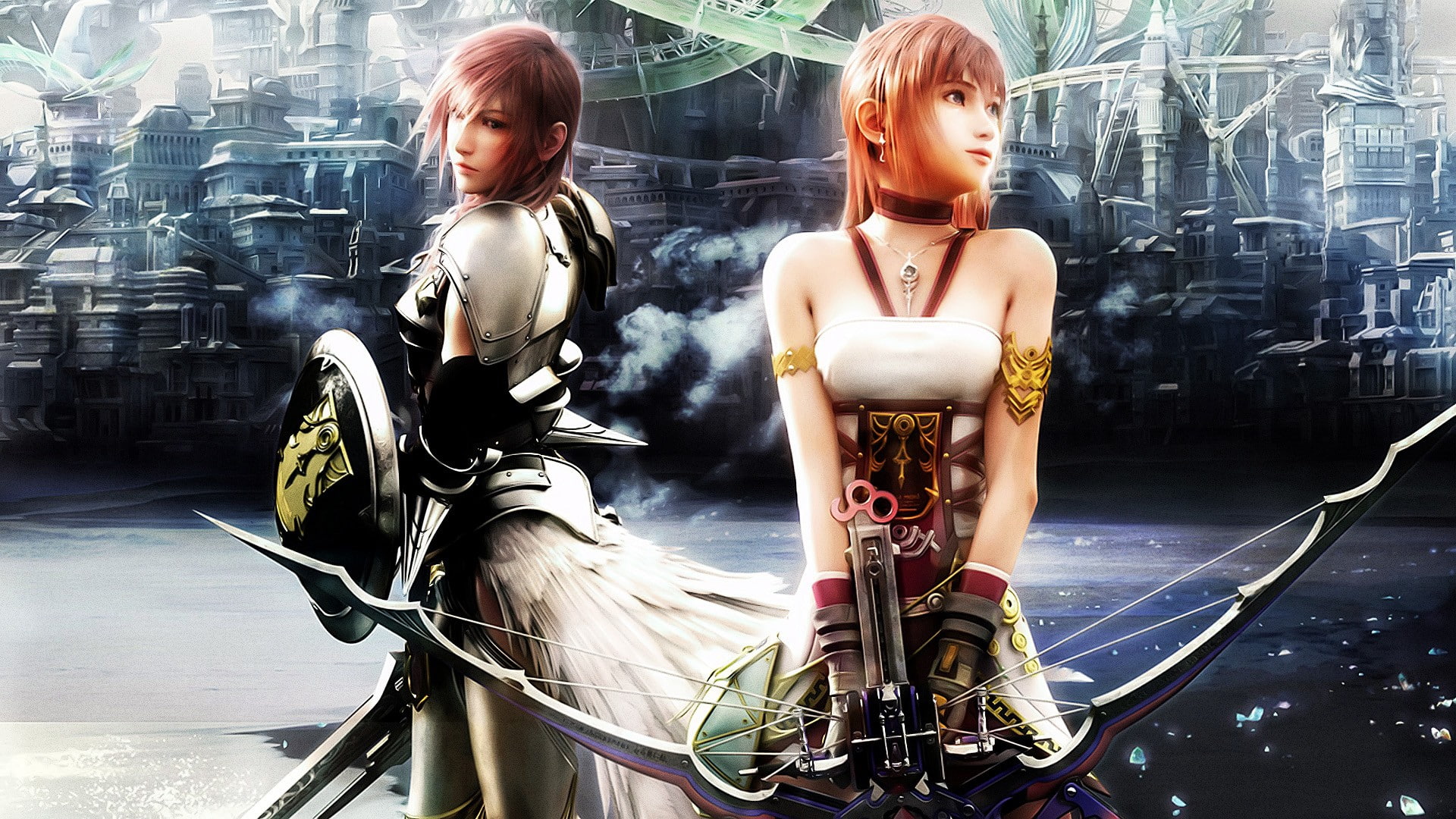 armor, shield, xiii, fantasy, games, 1080P, video, hd, art, crossbow, final, x, Video Games, artwork, HD Wallpaper
