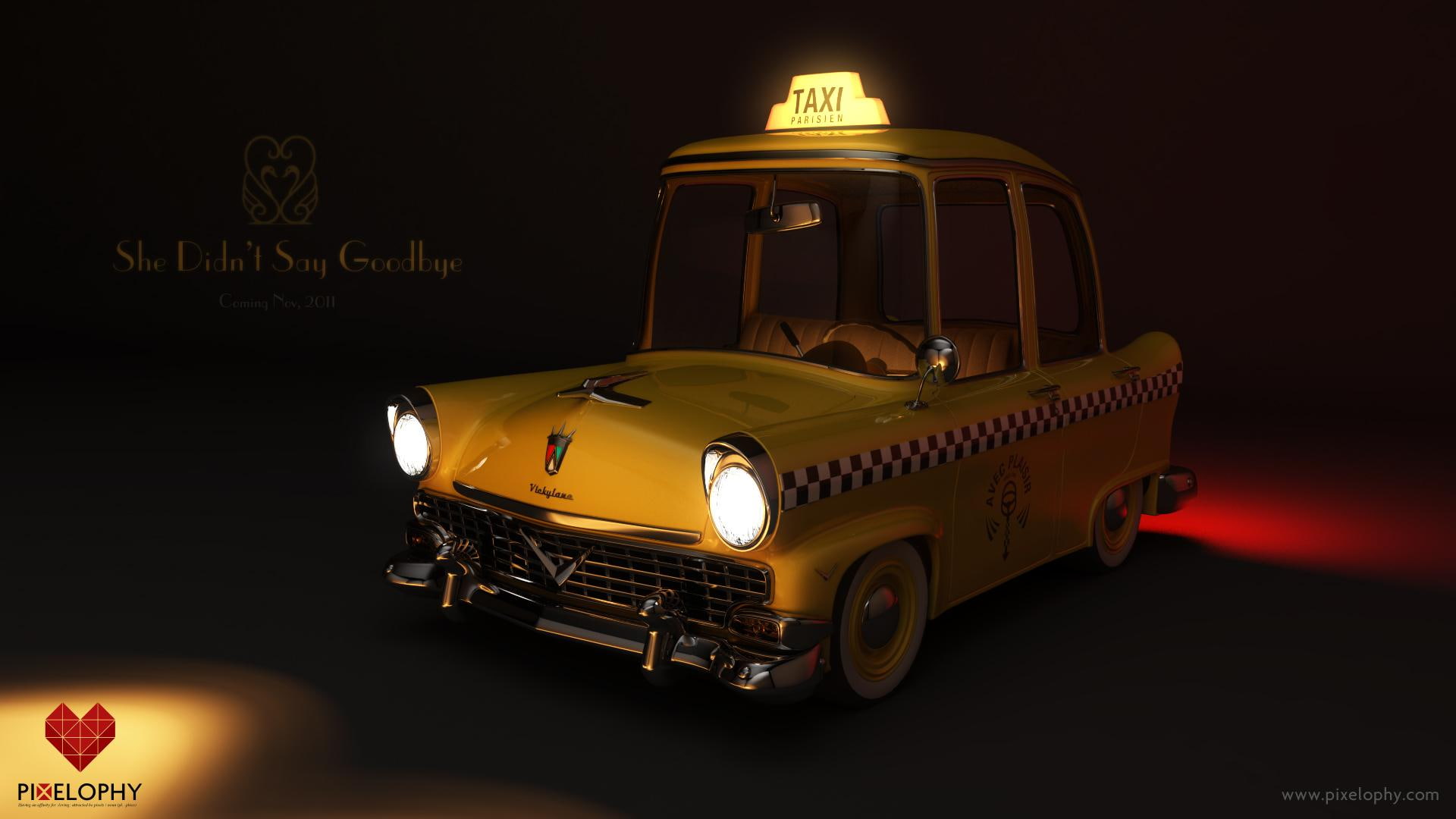 cars, say, funny, didnt, goodbye, 1080P, taxi, HD Wallpaper