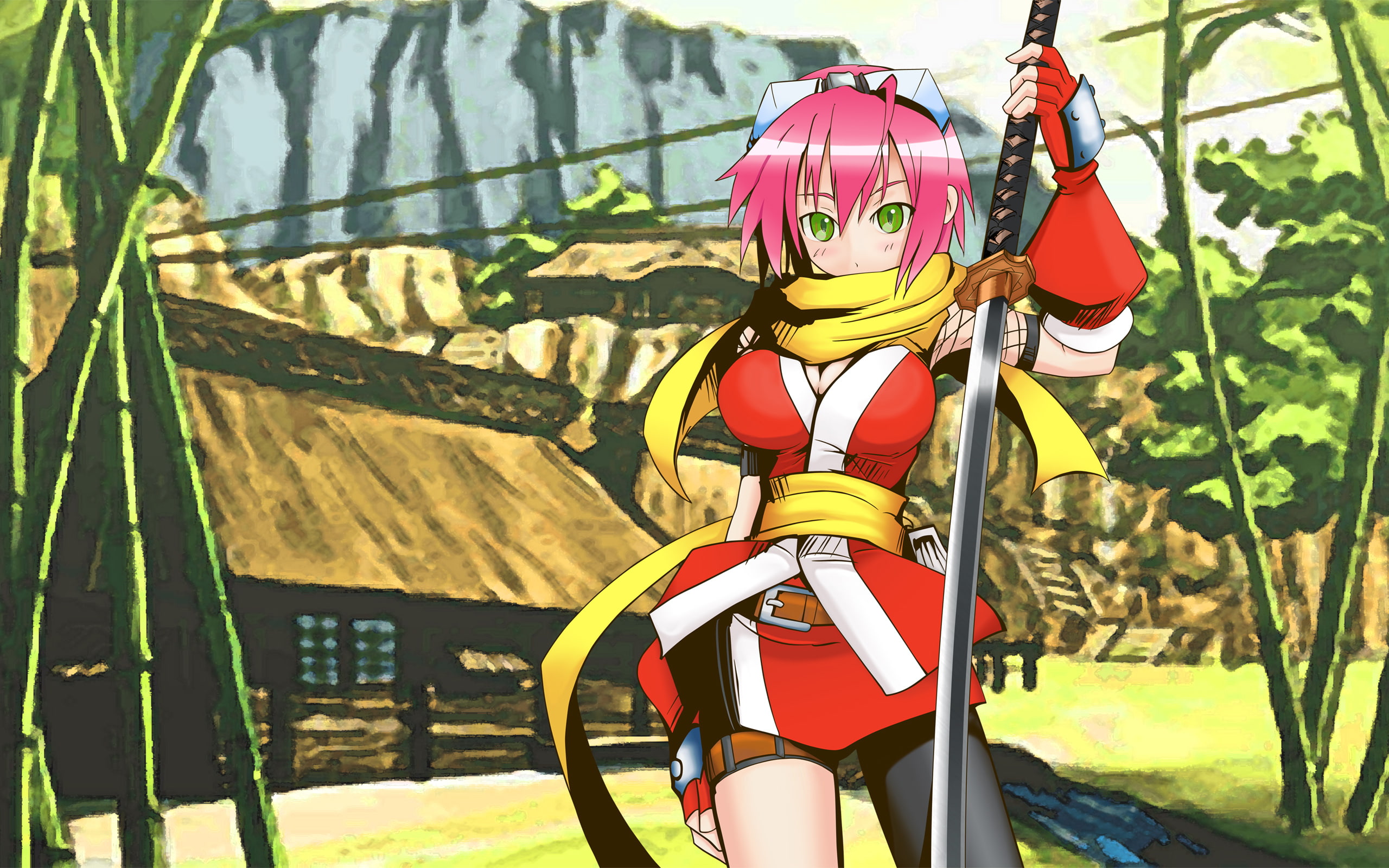 izuna, 2K, ninja, video, unemployed, legend, games, HD Wallpaper