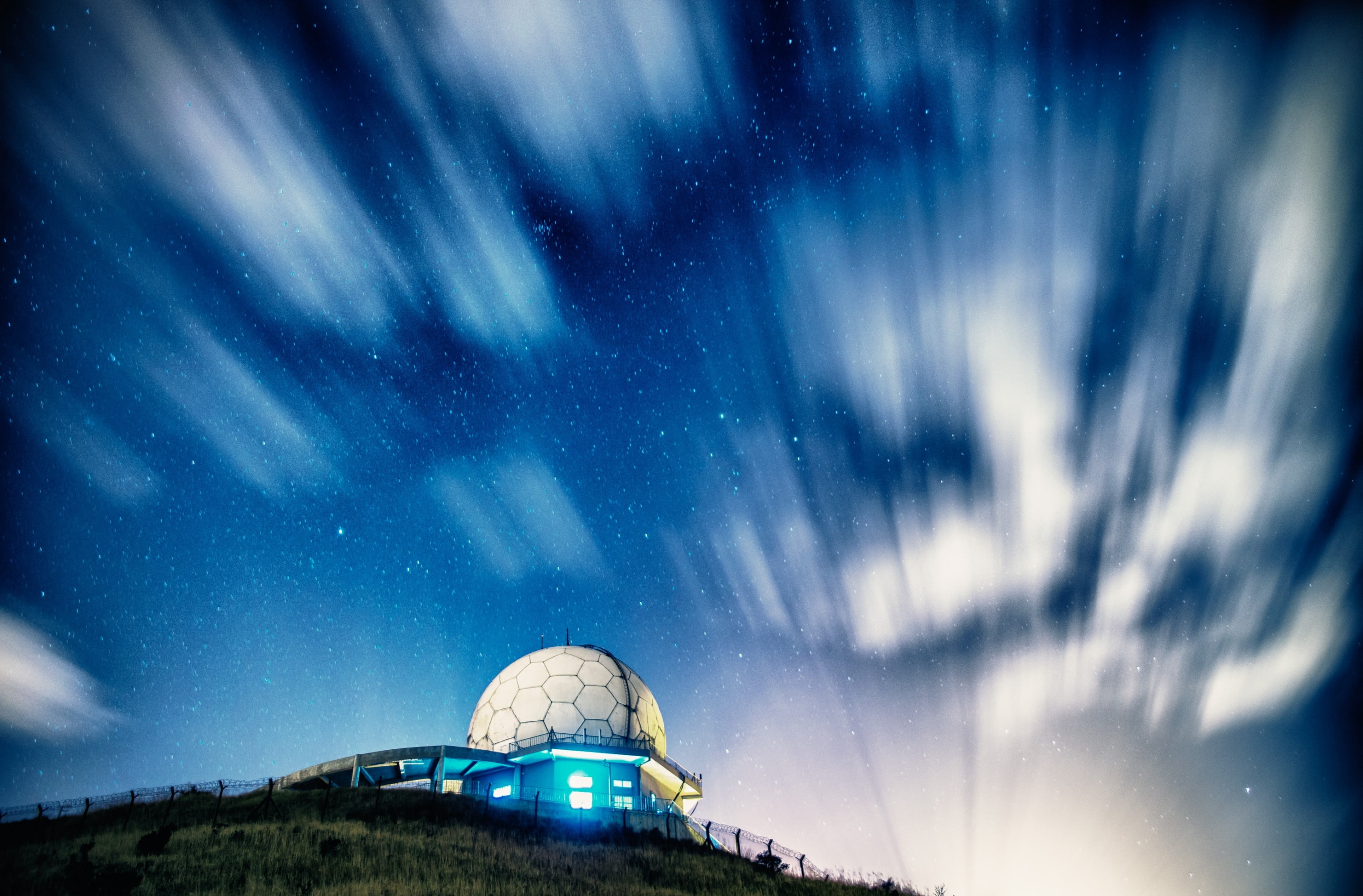 hong, sigma2470f28hsm, blue, cloud - sky, astronomy telescope, d800e, nikond800e, dome, outdoors, no people, nature, Travel, built structure, HD Wallpaper