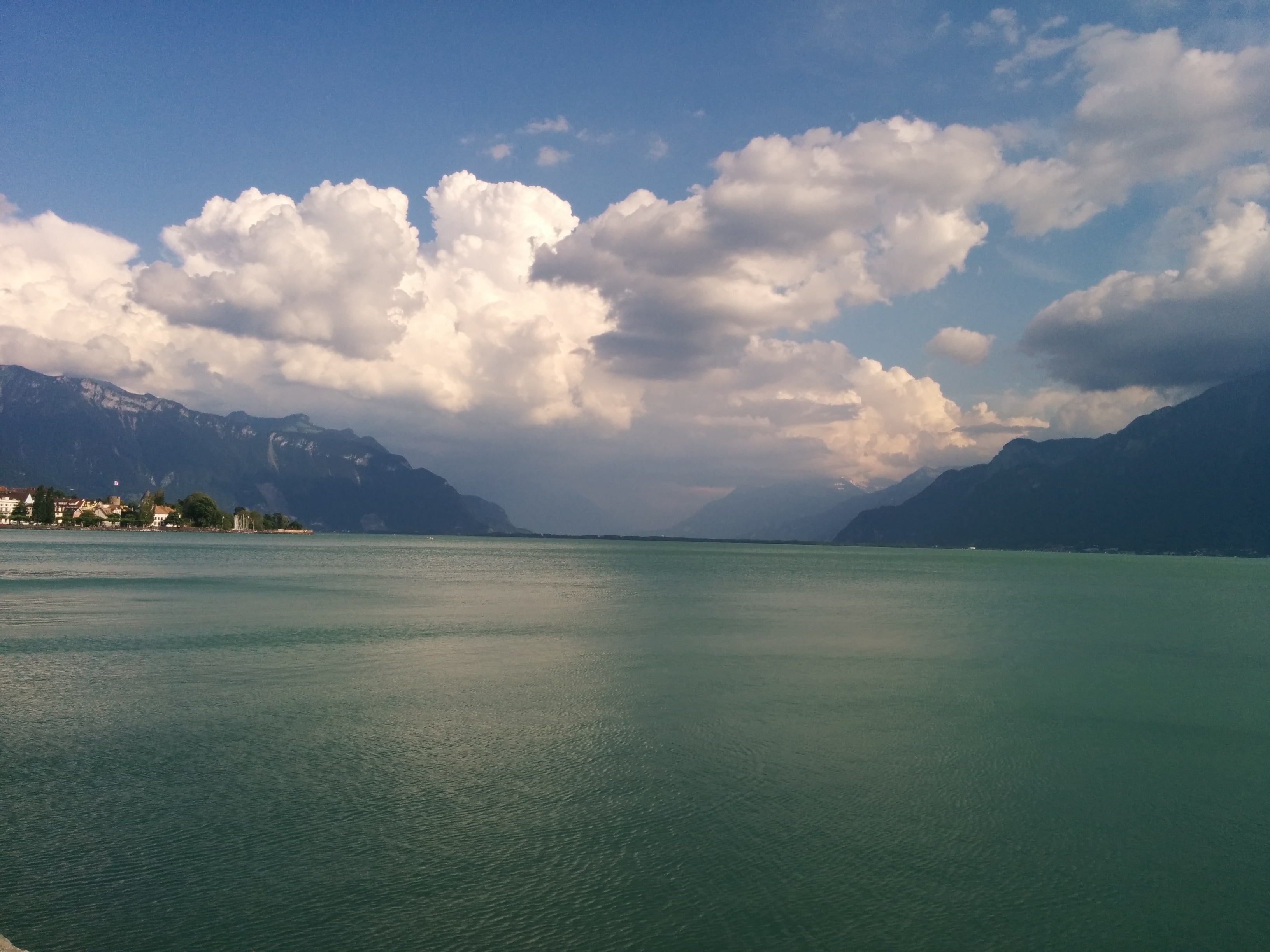 cloud - sky, outdoors, nature, tranquil scene, non-urban scene, 2K, water, waterfront, idyllic, scenics - nature, no people, beauty in nature, beach, lake geneva, HD Wallpaper