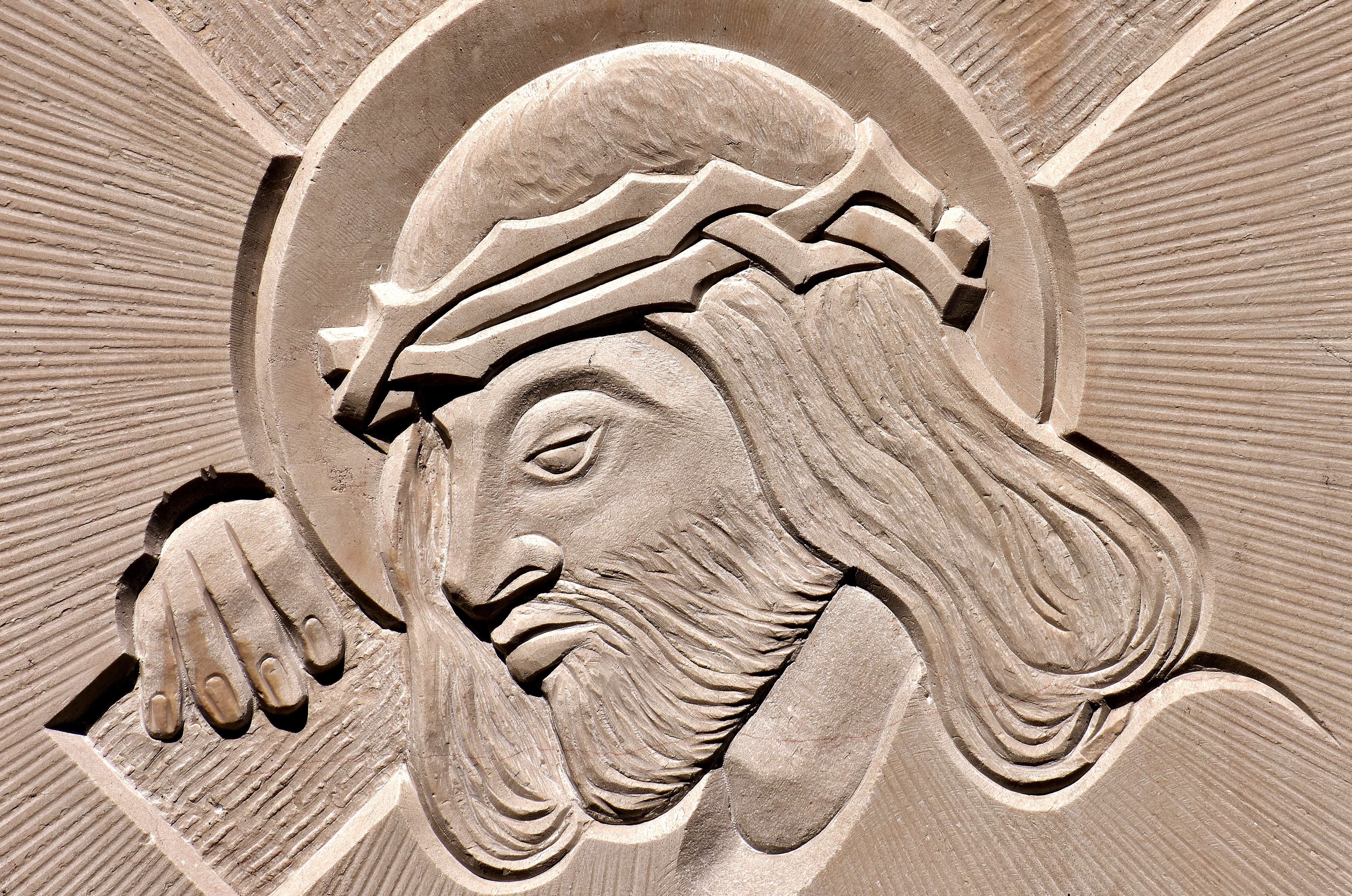 creativity, carving - craft product, art and craft, jesus, stone, no people, christianity, christian, god, jesus christ, architecture, cross, church, lion - feline, HD Wallpaper