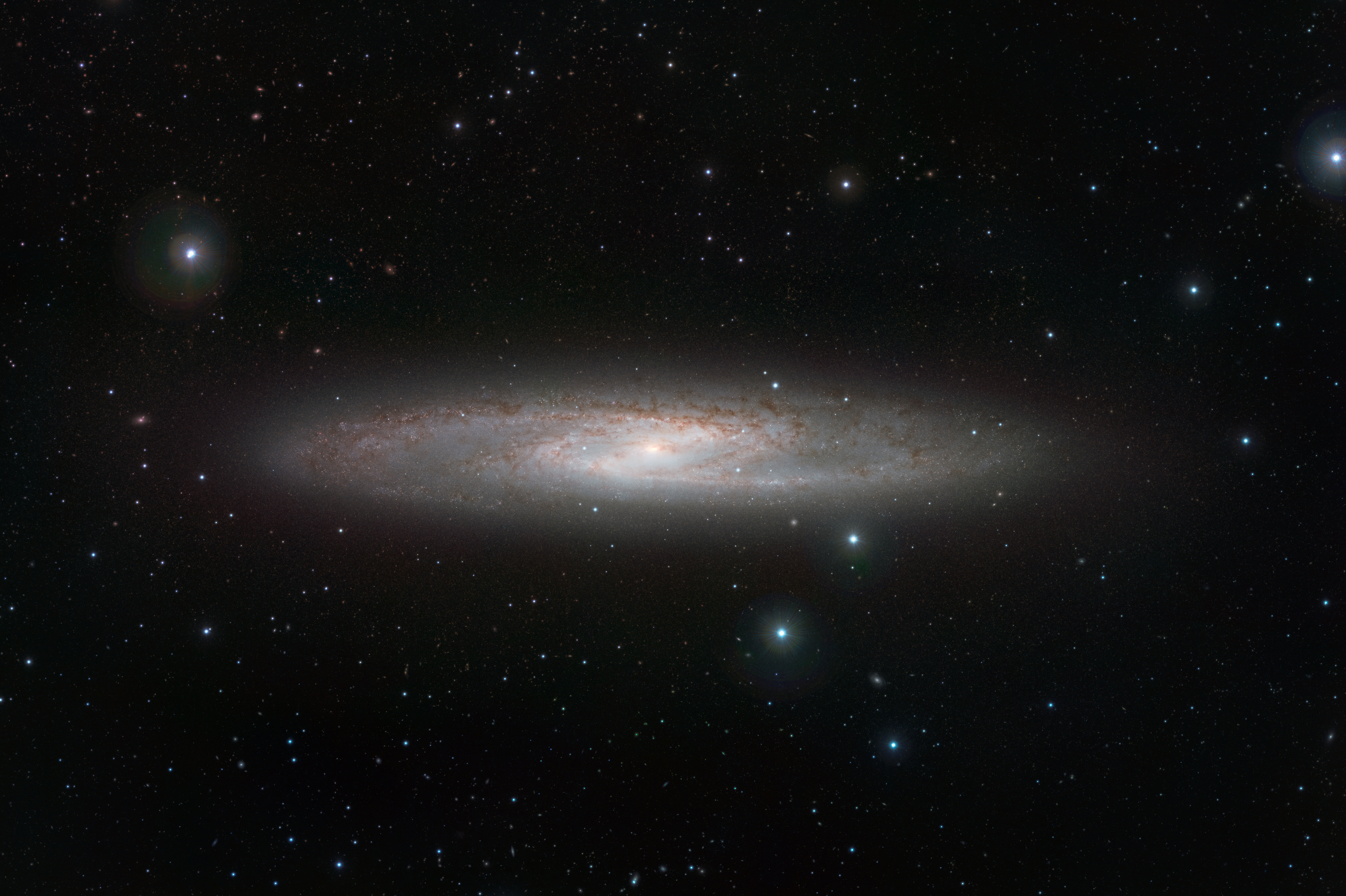 galaxy, space exploration, star - space, NGC 253, sculptor, glowing, luminosity, no people, mystery, satellite view, globular star cluster, night, constellation, HD Wallpaper