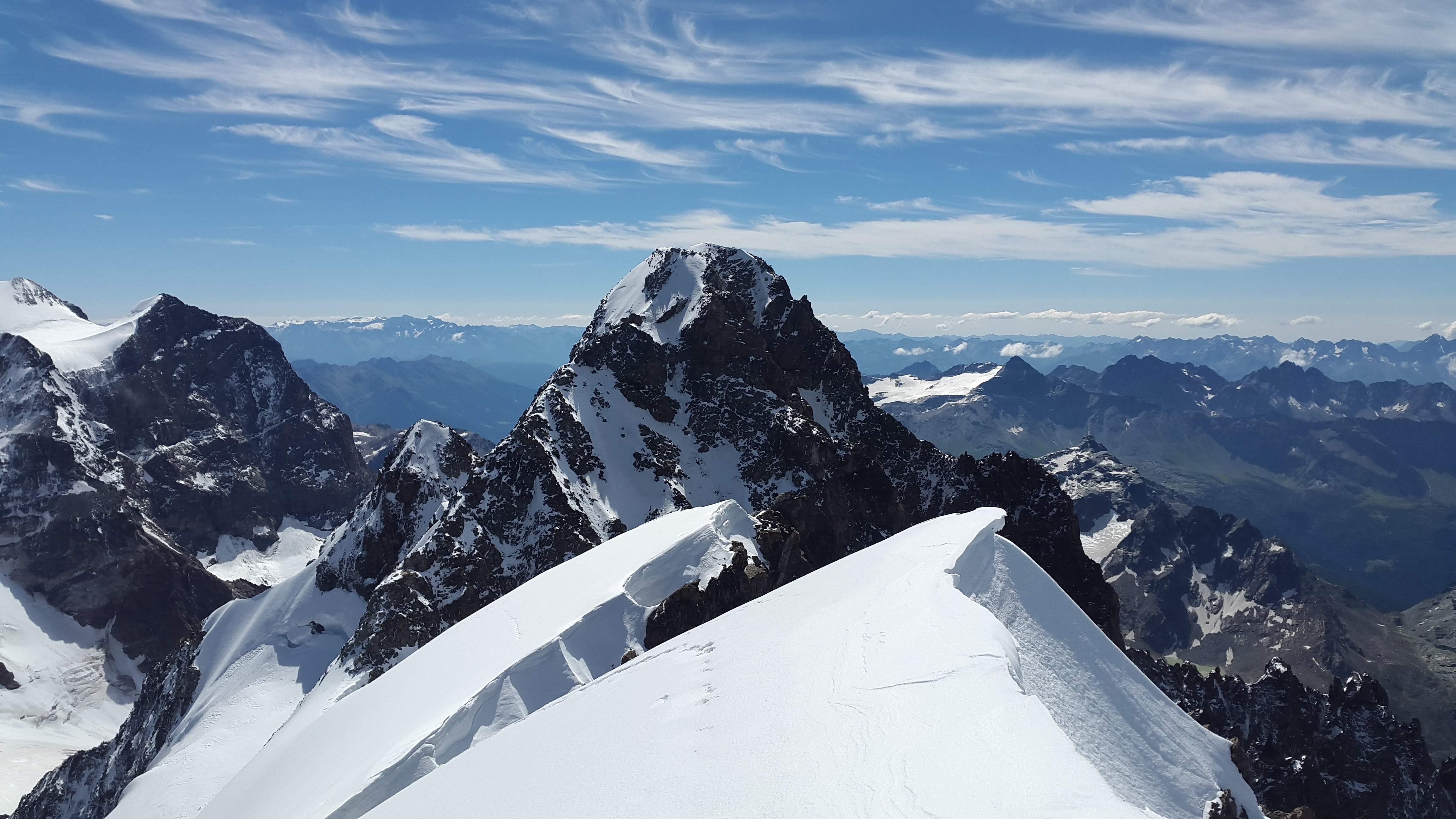 mountain, switzerland, mountain range, daytime, white color, cold temperature, scenics - nature, no people, formation, tranquil scene, mountain peak, high mountains, HD Wallpaper